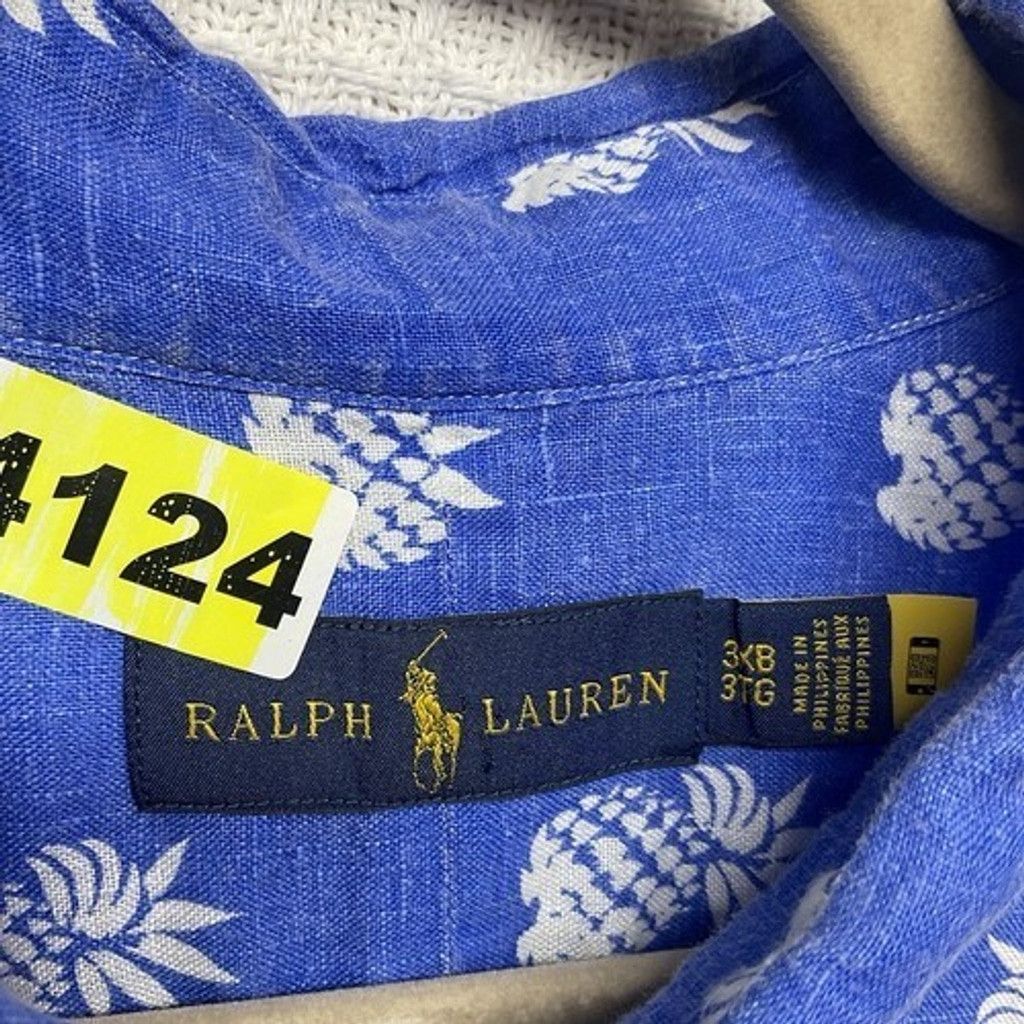 Ralph Lauren Ralph Lauren Linen PineappleHawaiian Short Slv Shirt Men 3XB Size US XXL / EU 58 / 5 - 2 Thumbnail