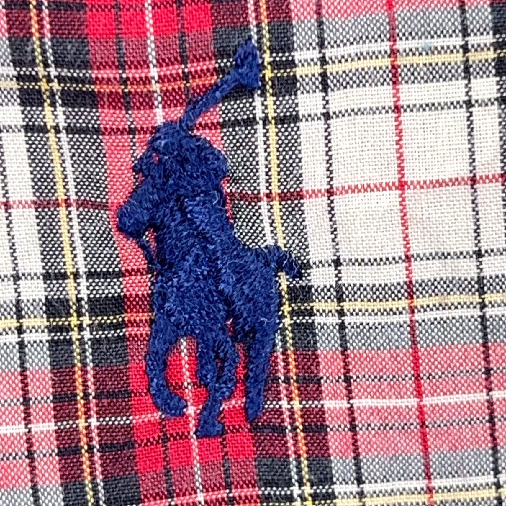 Ralph Lauren Ralph Lauren Shirt Men XL Red Plaid Button-Up Blake Poplin Dress Blue Pony A57 Size 46R - 4 Thumbnail