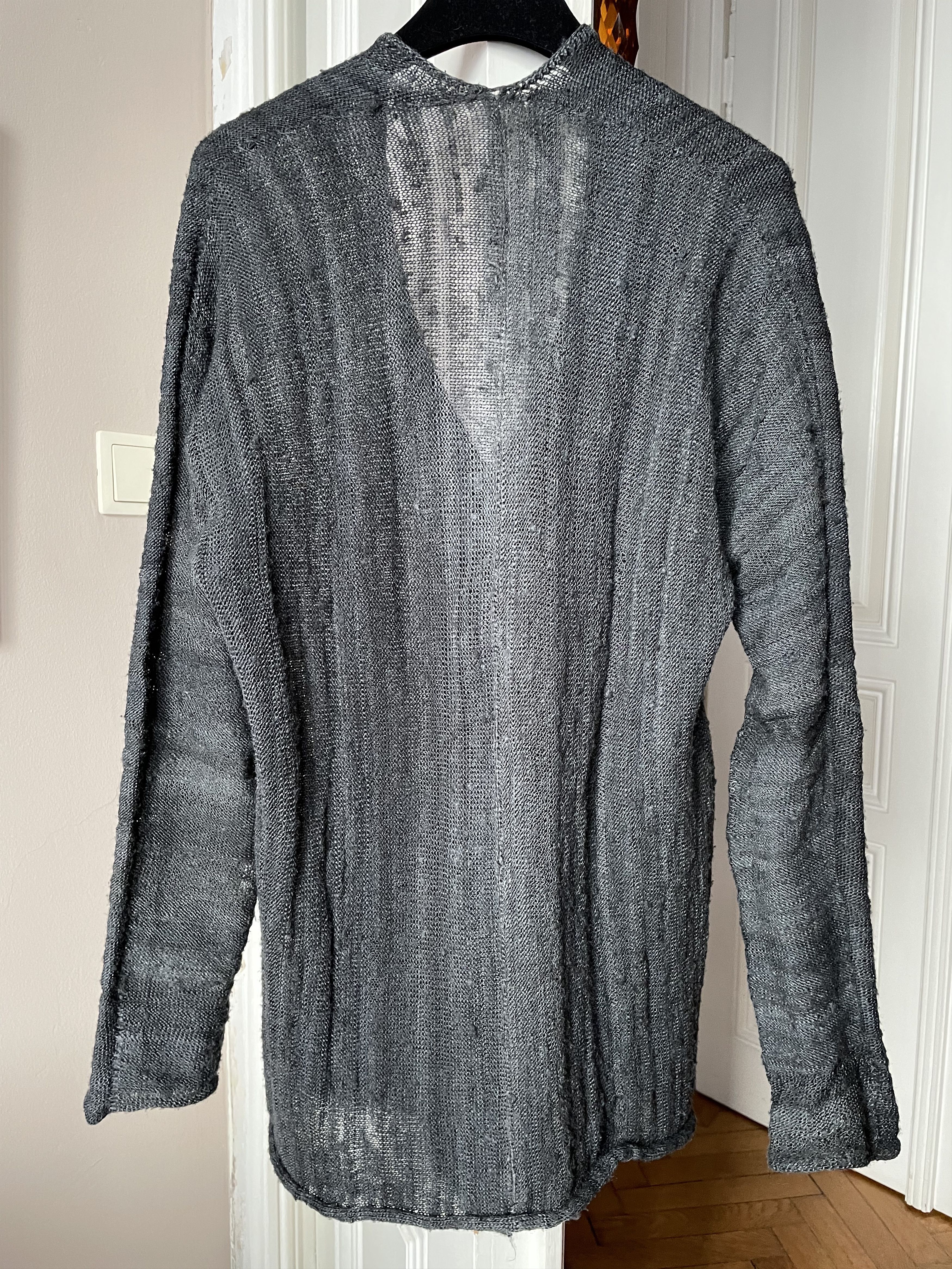 Label Under Construction LABEL UNDER CONSTRUCTION HANDSPUN SILK CARDIGAN SIZE-M Size US M / EU 48-50 / 2 - 11 Thumbnail
