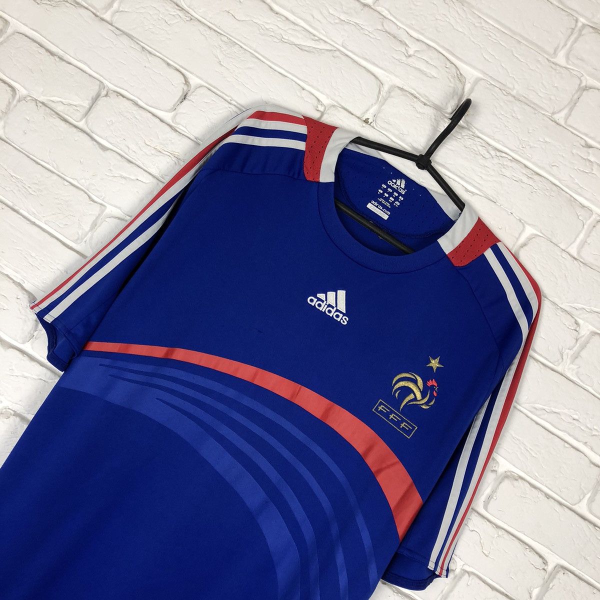 Adidas France national team 2007 2008 home soccer jersey Size US XL / EU 56 / 4 - 2 Thumbnail