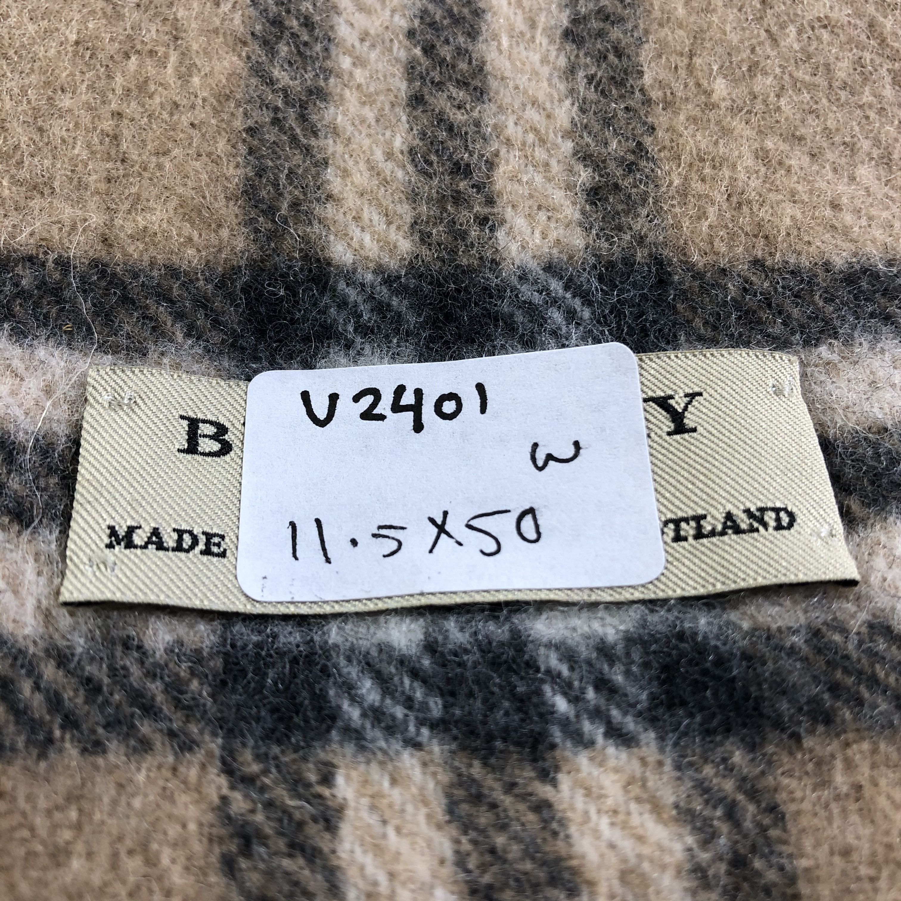 Burberry Burberrys Wool Scarf Muffler Neckwear V2401 Size ONE SIZE - 10 Thumbnail