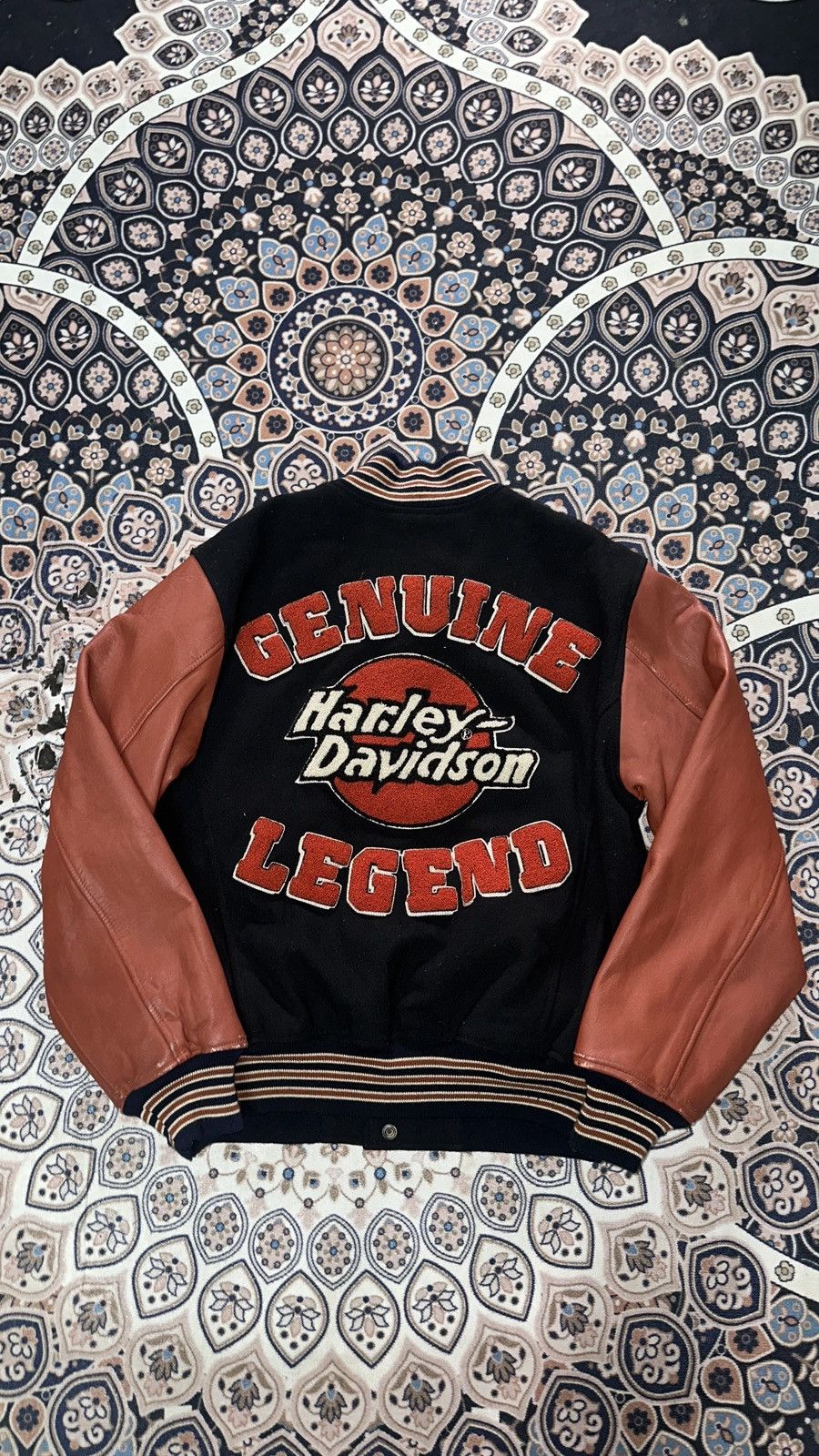 Harley Davidson 90s HARLEY DAVIDSON VARSITY Size US M / EU 48-50 / 2 - 1 Thumbnail
