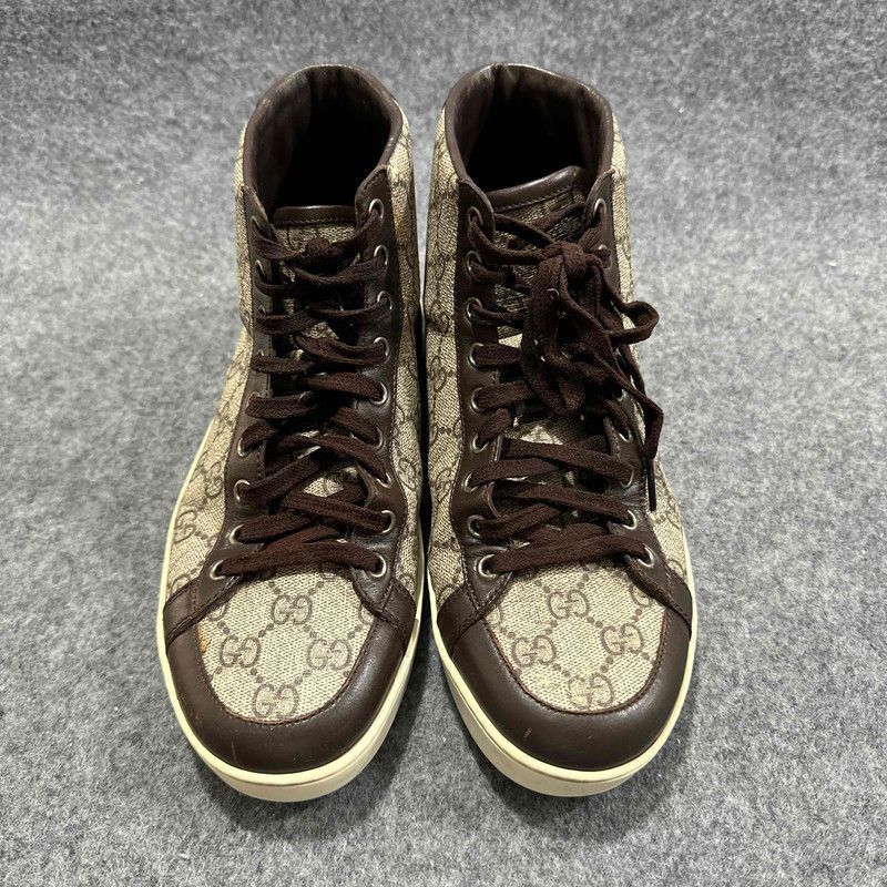 Gucci Gucci Brown High-Top Fashion Sneakers for Men Size US 8.5 / EU 41-42 - 3 Thumbnail