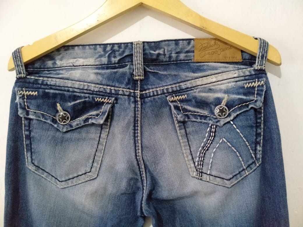 If Six Was Nine × Japanese Brand × Le Grande Bleu (L.G.B.) Denim Buckaaro Distrassed lgb style Size US 31 - 4 Thumbnail
