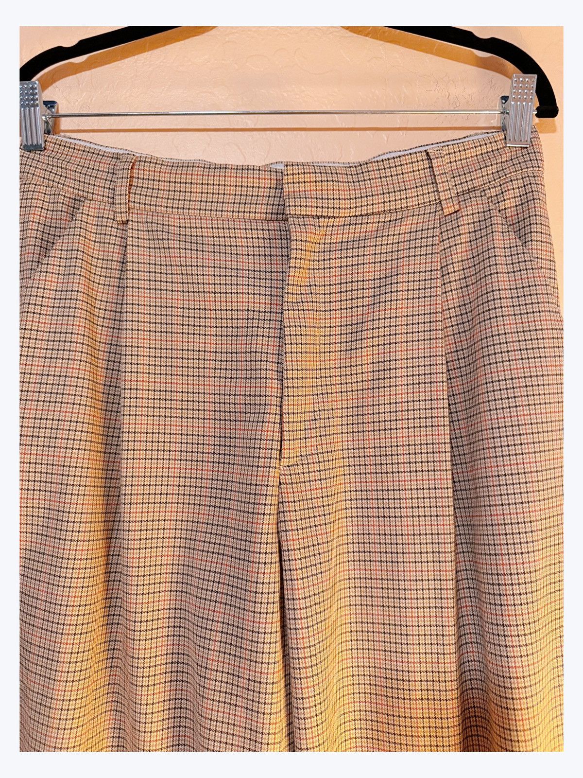 Zara ZARA Plaid Wide-Leg Trousers – Size L – Tailored Vintage Size 30" / US 8 / IT 44 - 2 Thumbnail