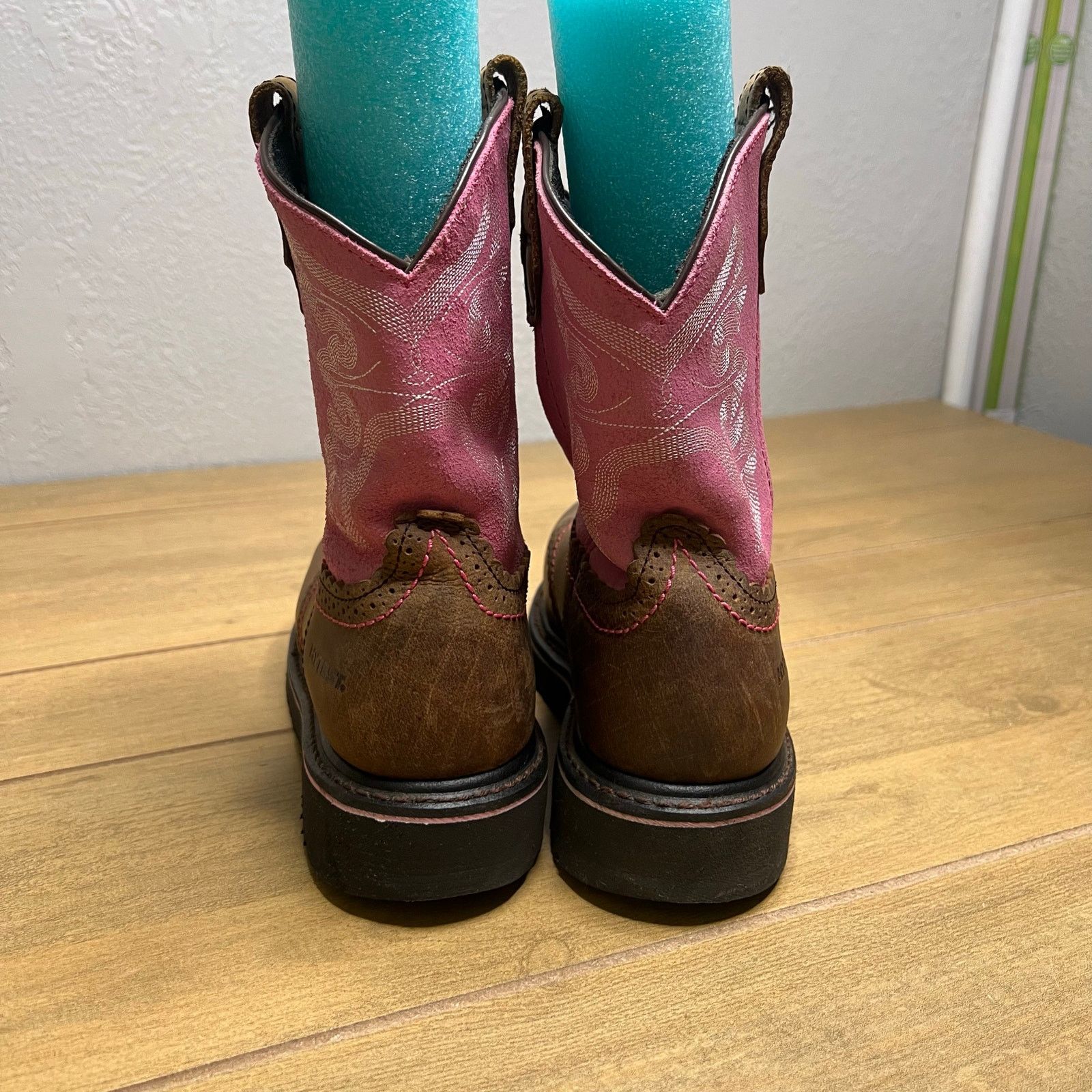 Vintage HYTEST Women's Sz 8 Western Wellington Steel Toe Safety Boot Size US 8 / IT 38 - 6 Thumbnail