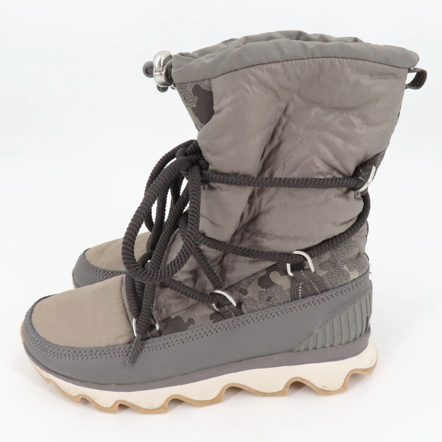 SOREL Sorel Kinetic Lace Up Boot Women 8.5 Gray Quarry NL3101-052 Winter Waterproof Boot Casual Snow Size US 9 / IT 39 - 6 Thumbnail
