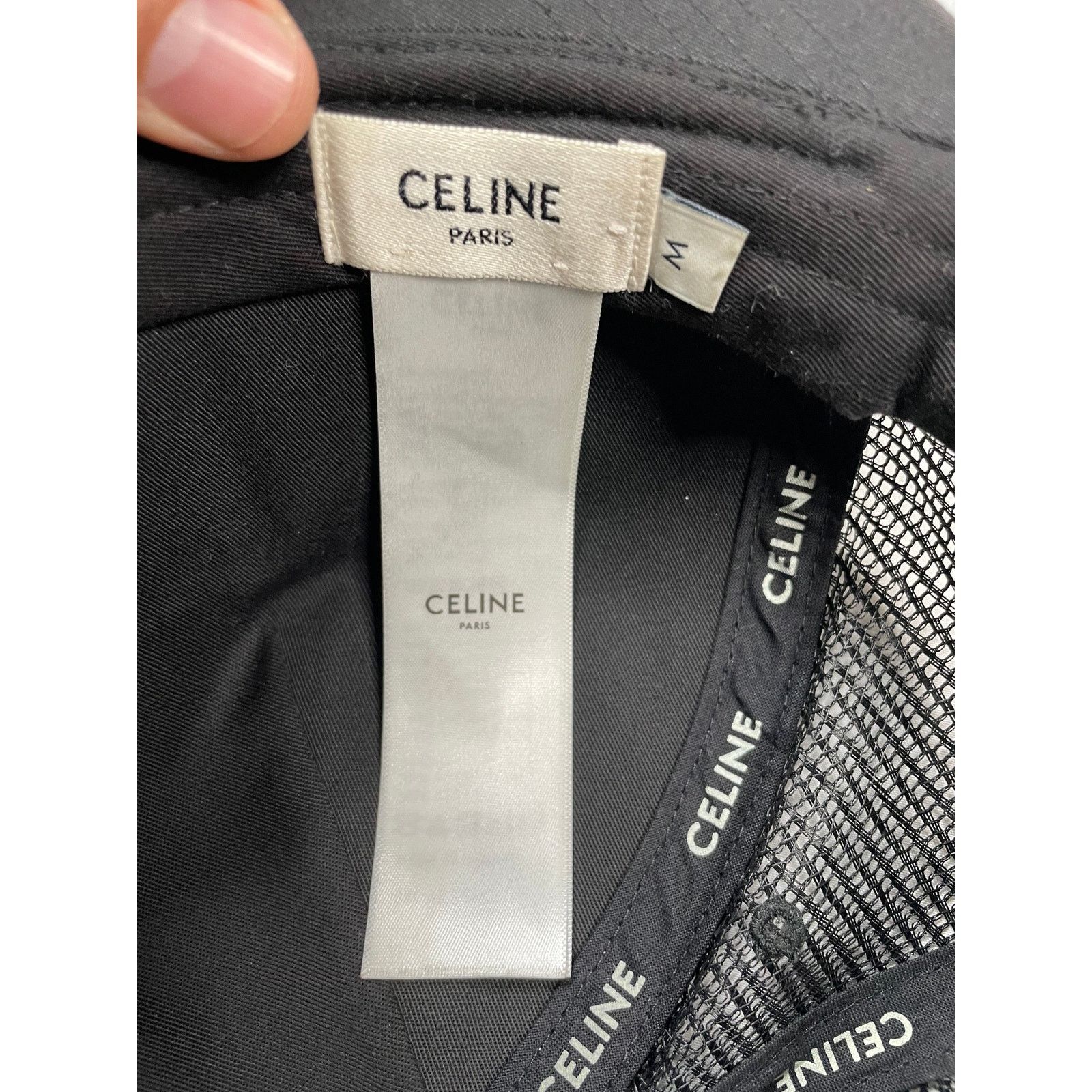 Celine Celine 16 Trucker Black White Medium Size ONE SIZE - 3 Thumbnail