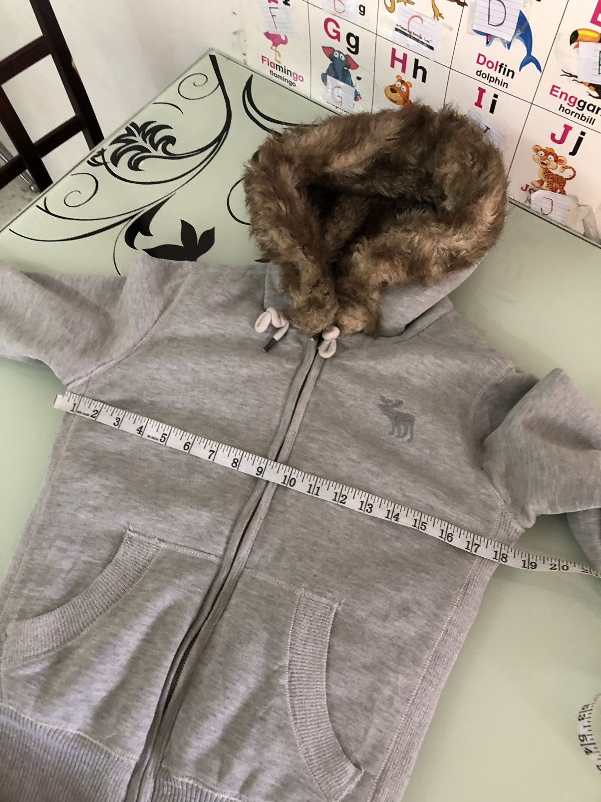 Abercrombie & Fitch Winter Punk Style Abercrombie Fur Sweat Crop Zipper Hoodie Size M / US 6-8 / IT 42-44 - 14 Thumbnail