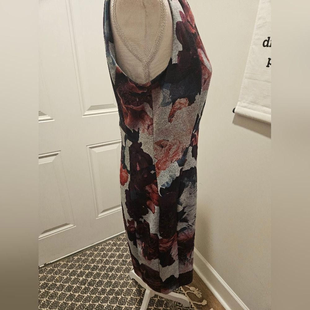 Calvin Klein Stunning Floral-Print Sheath Dress - Elegant and Versatile Size XL / US 12-14 / IT 48-50 - 5 Thumbnail