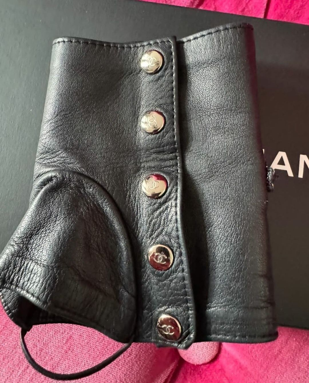 Chanel Chanel Leather Gloves Size ONE SIZE - 5 Thumbnail