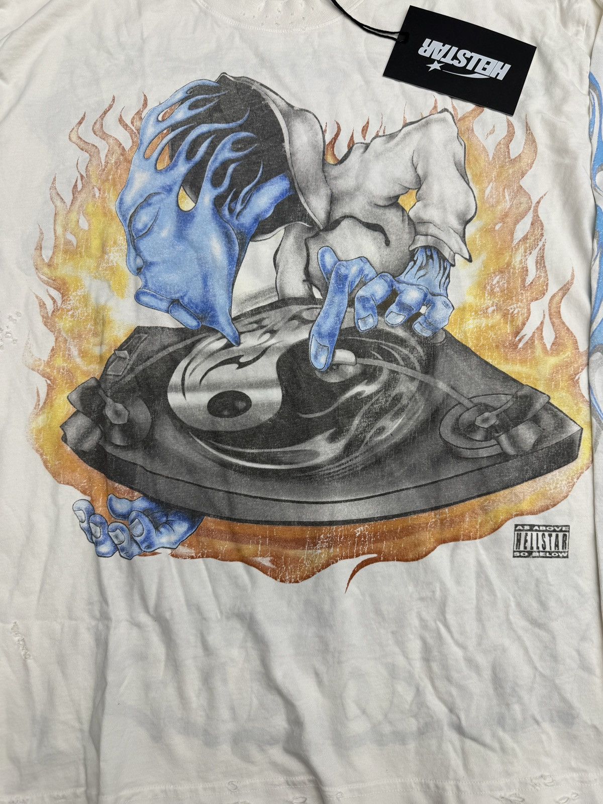 HELLSTAR Hellstar DJ Reverse Long Sleeve T-shirt Size US XL / EU 56 / 4 - 2 Thumbnail