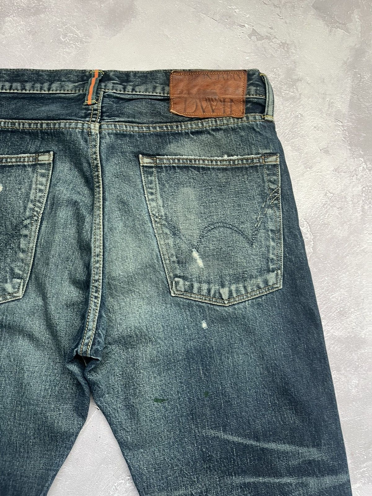 Edwin Vtg Edwin Distressed Mudwash Selvage Denim Pants Jeans 31x33 Size US 31 - 13 Thumbnail