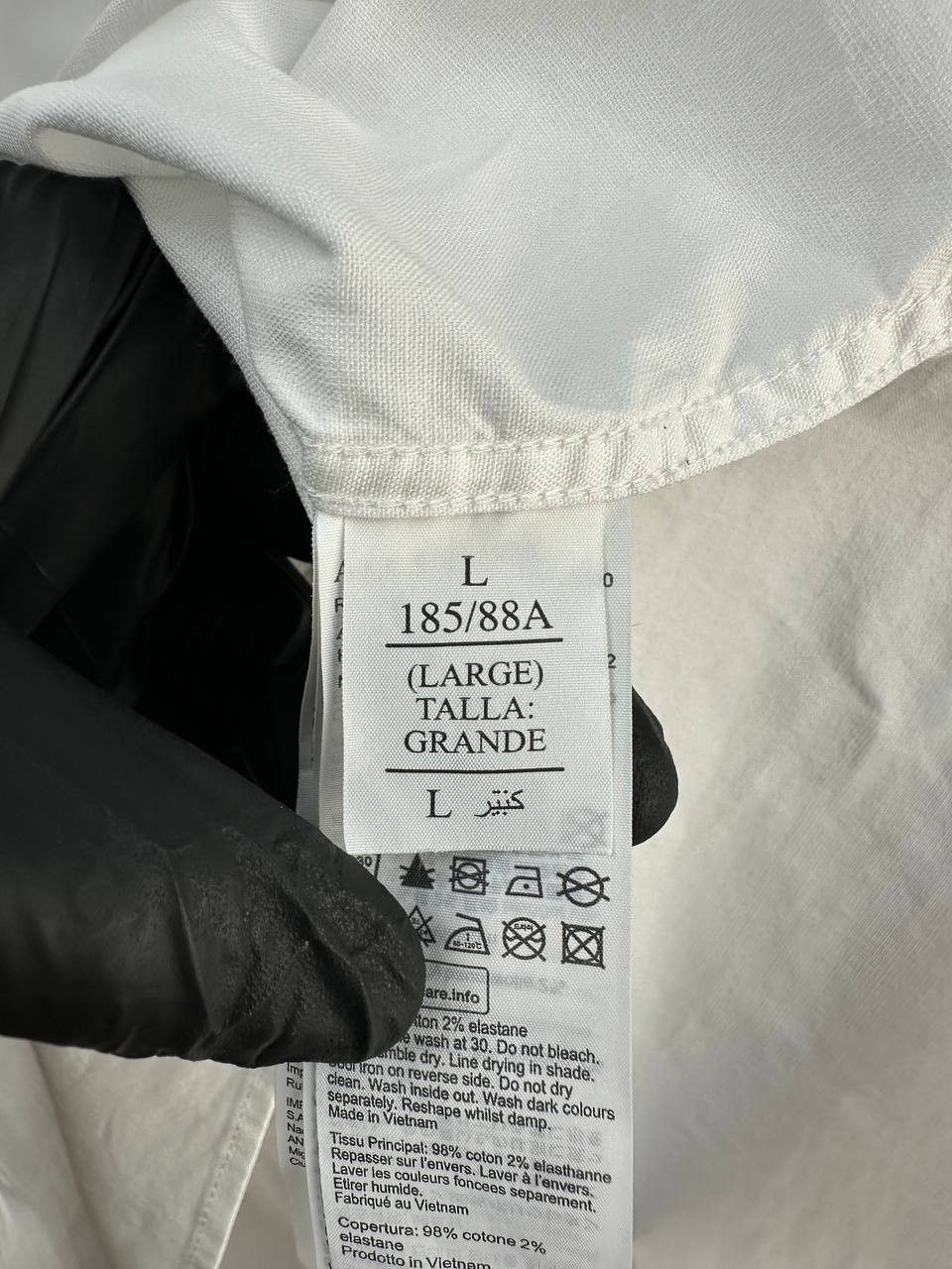 Allsaints ALLSAINTS Hawthorne LS Shirt Poplin Cotton White Button Up Size US L / EU 52-54 / 3 - 12 Thumbnail