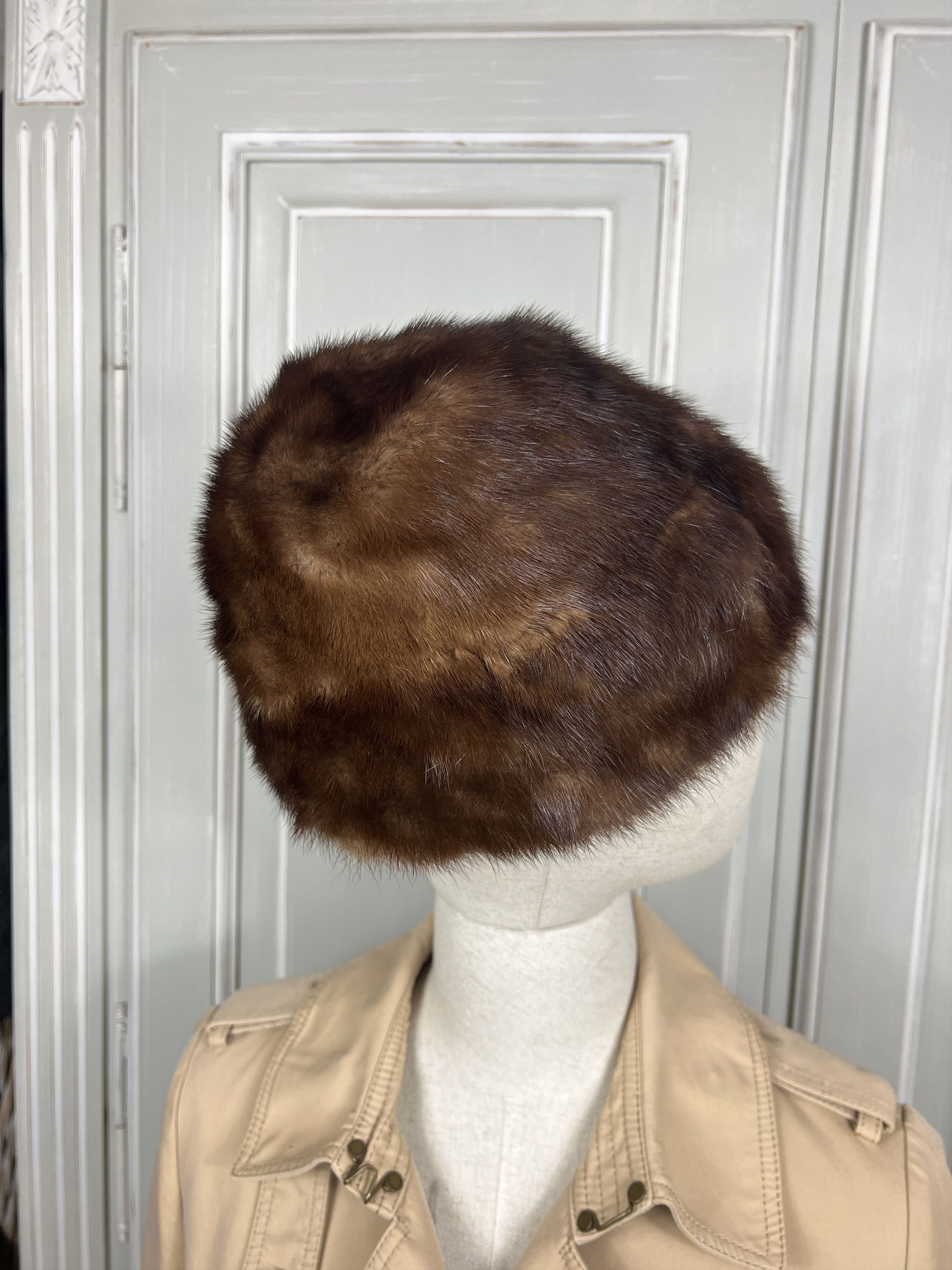 Hysteric Glamour × Vintage VINTAGE FUZZY HAIR BEANIE REAL LEATHER Size ONE SIZE - 2 Thumbnail