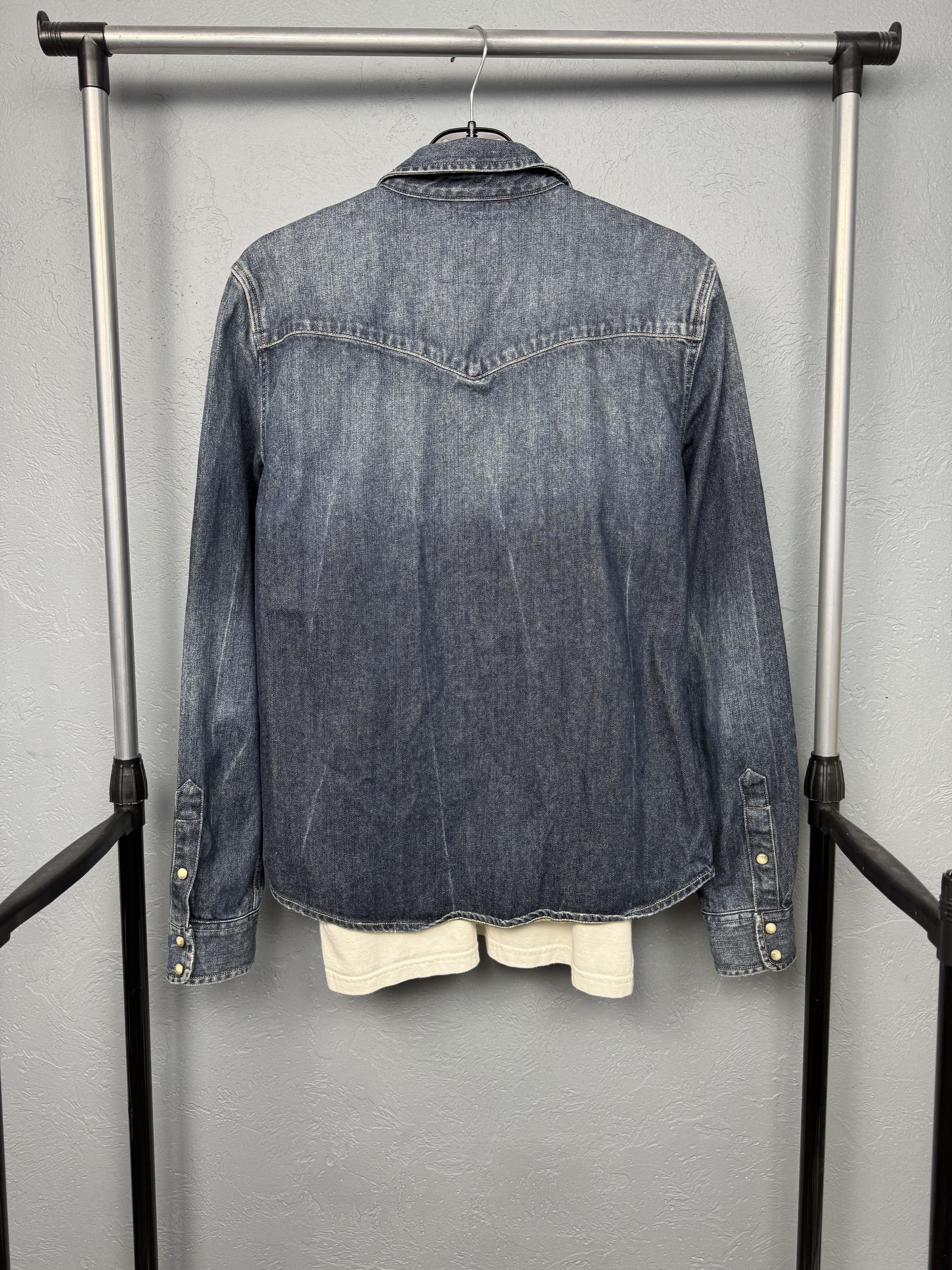 Allsaints Allsaints Mens Murph Denim Shirt Size US M / EU 48-50 / 2 - 5 Thumbnail