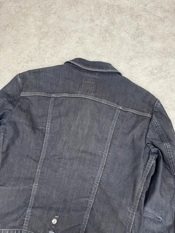Marithe + Francois Girbaud 2000s Marithé + François Girbaud Navy Brut Denim Jacket Size XS / US 0-2 / IT 36-38 - 6 Thumbnail