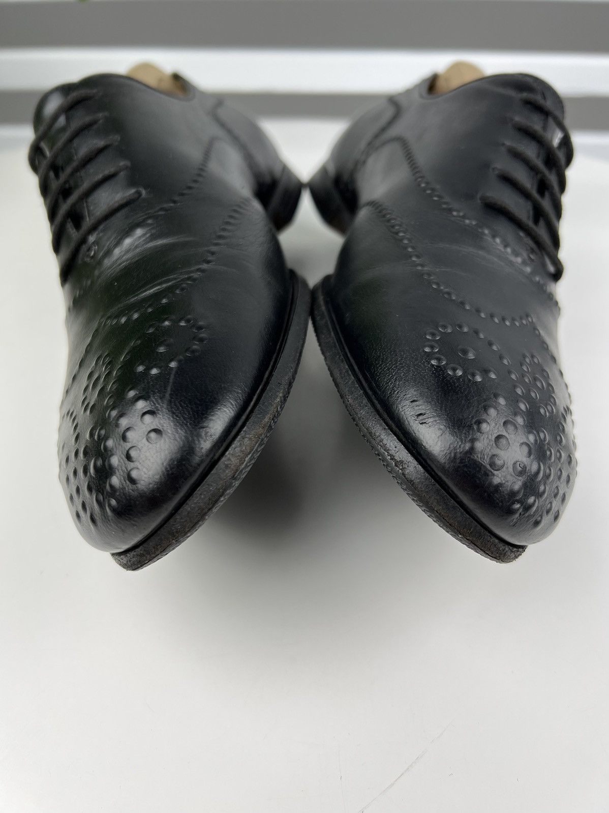 Gucci GUCCI Oxfords Leather Shoes Lace Up Wingtip Black Men’s Size US 7.5 / EU 40-41 - 6 Thumbnail