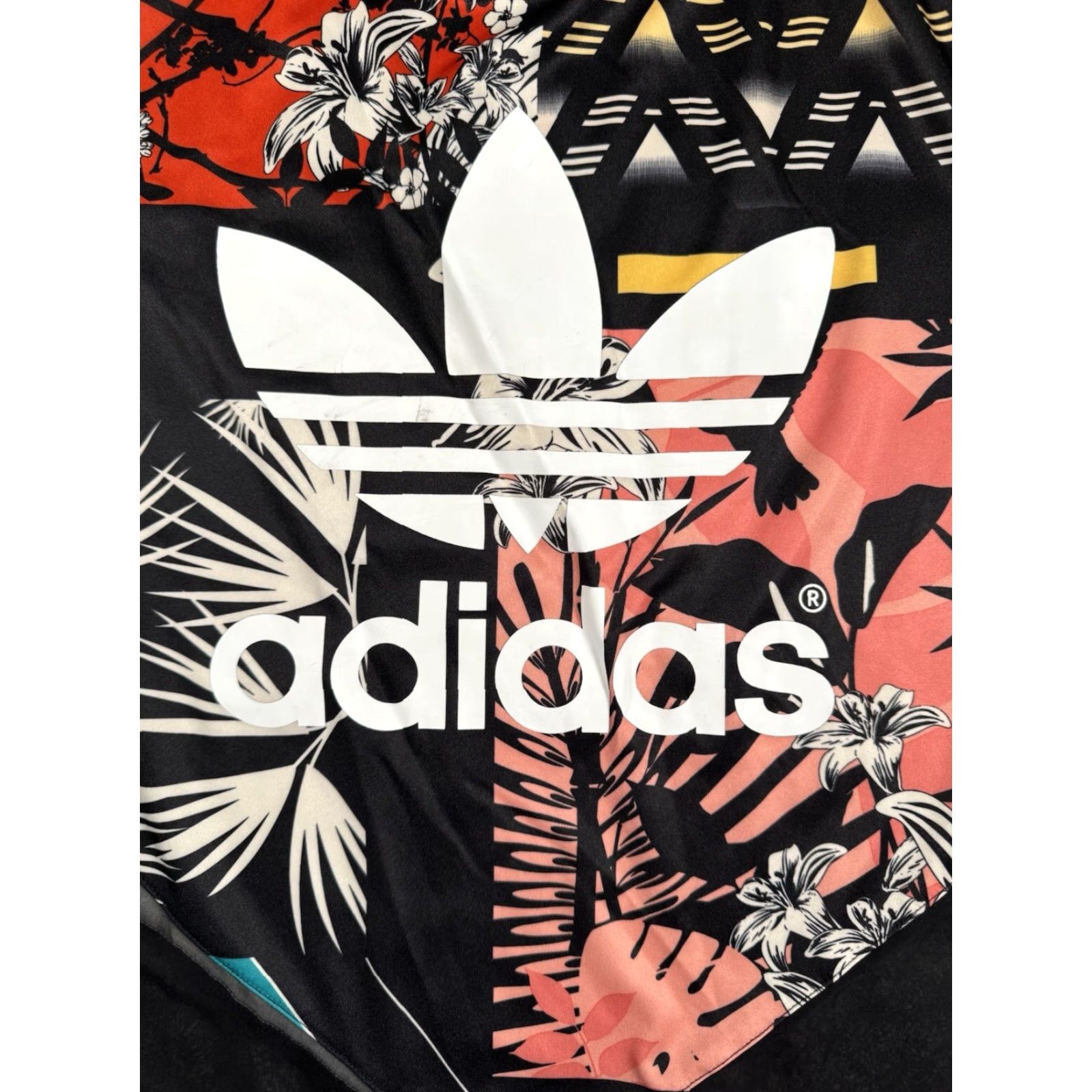 Adidas Adidas Originals Soccer Shirt Womens Sz S Tropical Chiffon Streetwear Retro Edgy Size S / US 4 / IT 40 - 2 Thumbnail