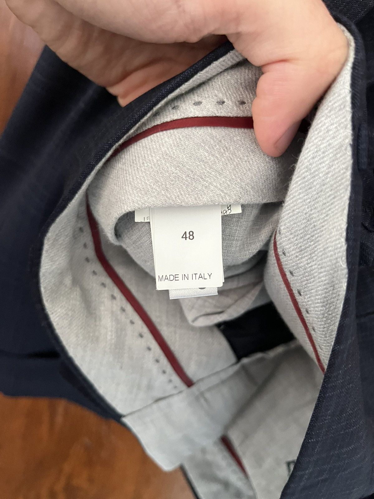 Brunello Cucinelli Brunello Cucinelli navy wool suit uk 38 / it 48 Size 38R - 11 Thumbnail