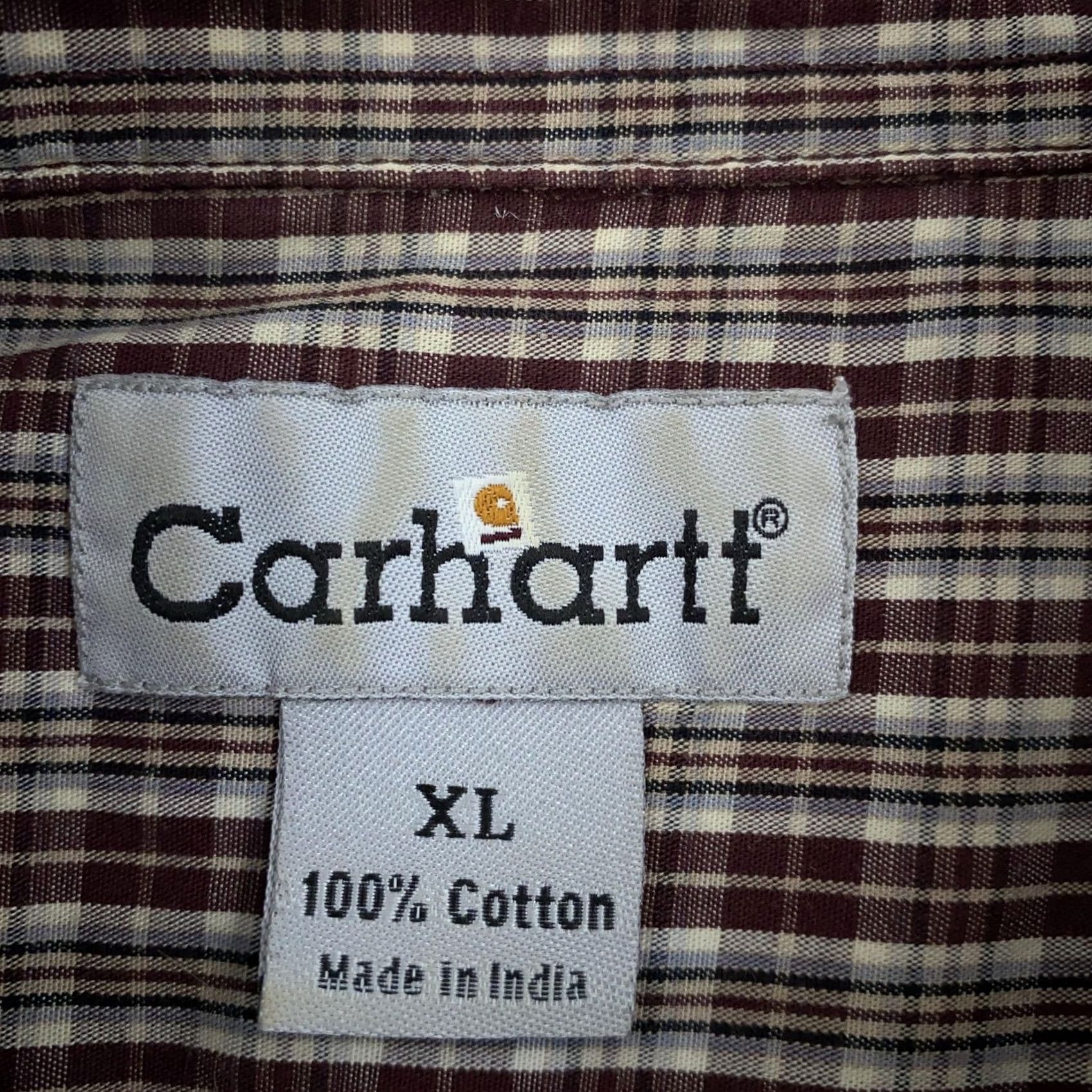 Carhartt Carhartt Shirt Mens XL Plaid Button Up Short Sleeve Workwear Outdoors Red S206 PRT Size US XL / EU 56 / 4 - 6 Thumbnail