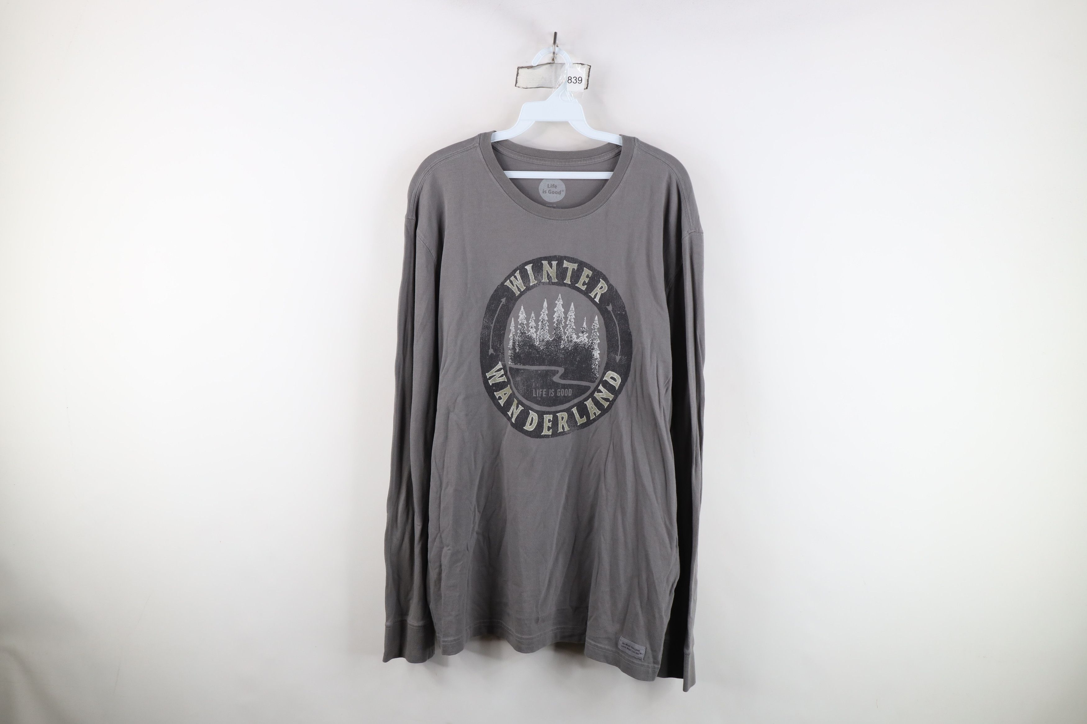 Life is Good Life Is Good Spell Out Winter Wanderland Long Sleeve T-Shirt Size US L / EU 52-54 / 3 - 1 Thumbnail