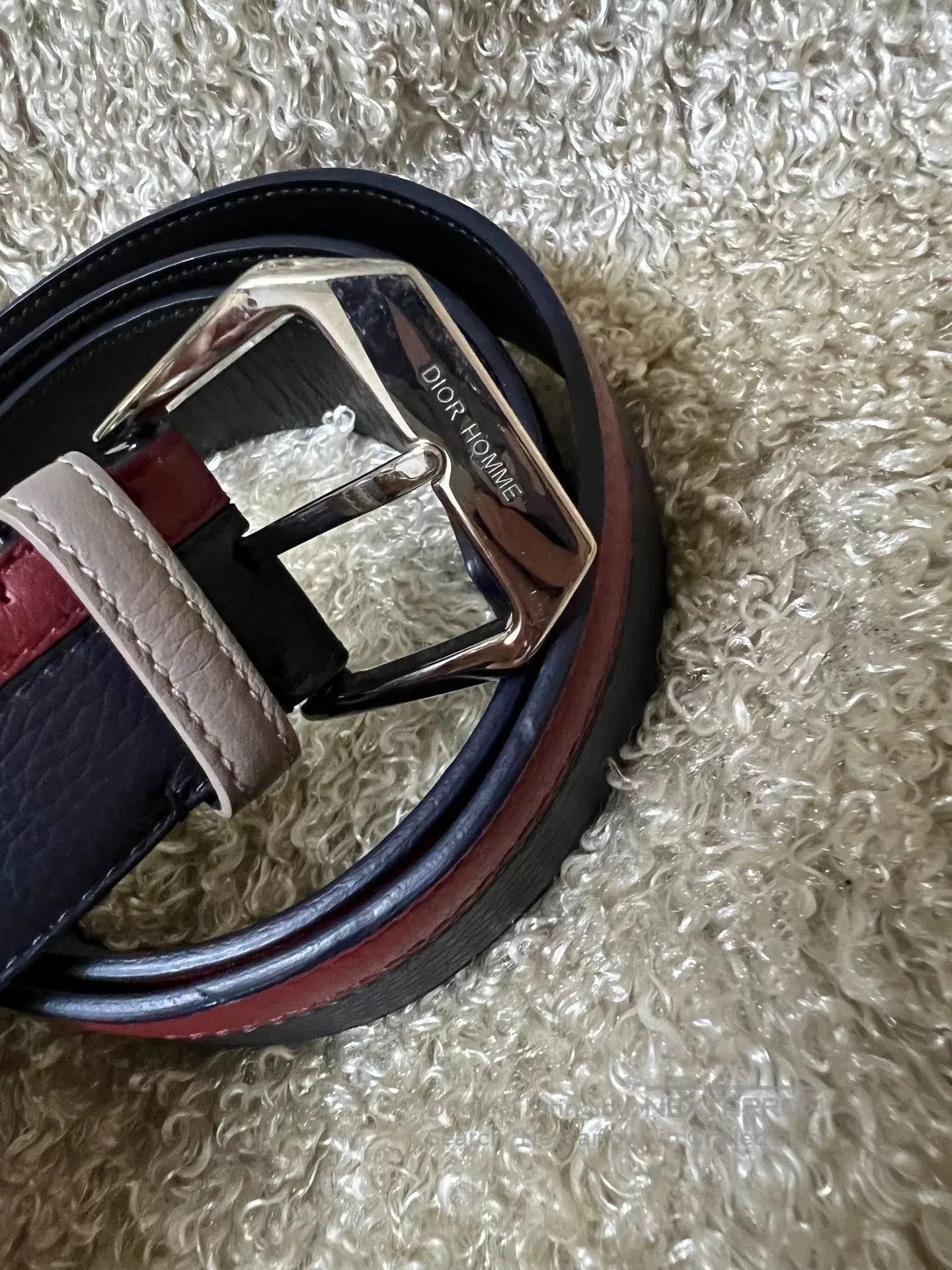 Dior Dior Homme Men's Leather Belt. Size ONE SIZE - 2 Thumbnail