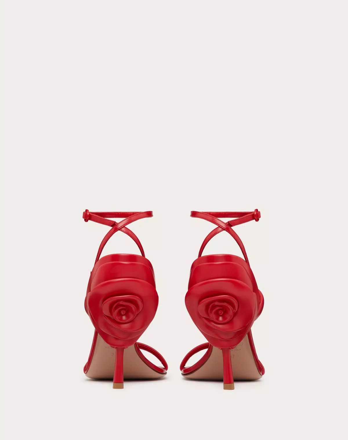 Valentino o1s1wg110426 Rroserouche Sandals 1959 in Calfskin in Red Size US 8.5 / IT 38.5 - 3 Thumbnail