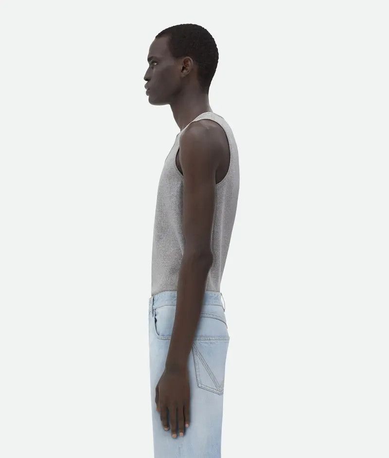 Bottega Veneta o1loc1c0426 715042 Stretch Cotton Ribbed Tank Top Size US XS / EU 42 / 0 - 2 Thumbnail