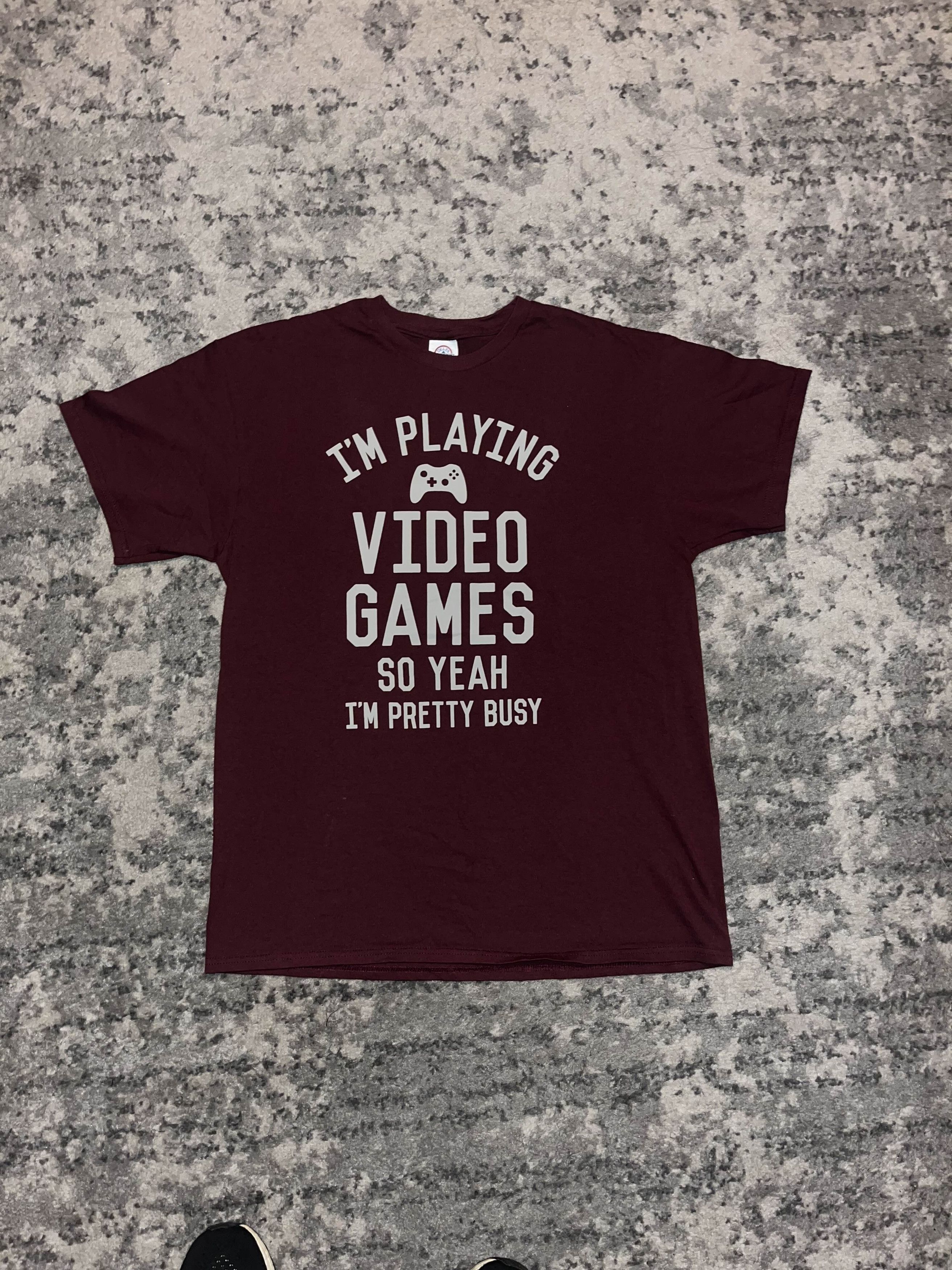 Vintage Y2K I'm Playing Video Games Funny Text Shirt Size US L / EU 52-54 / 3 - 1 Thumbnail