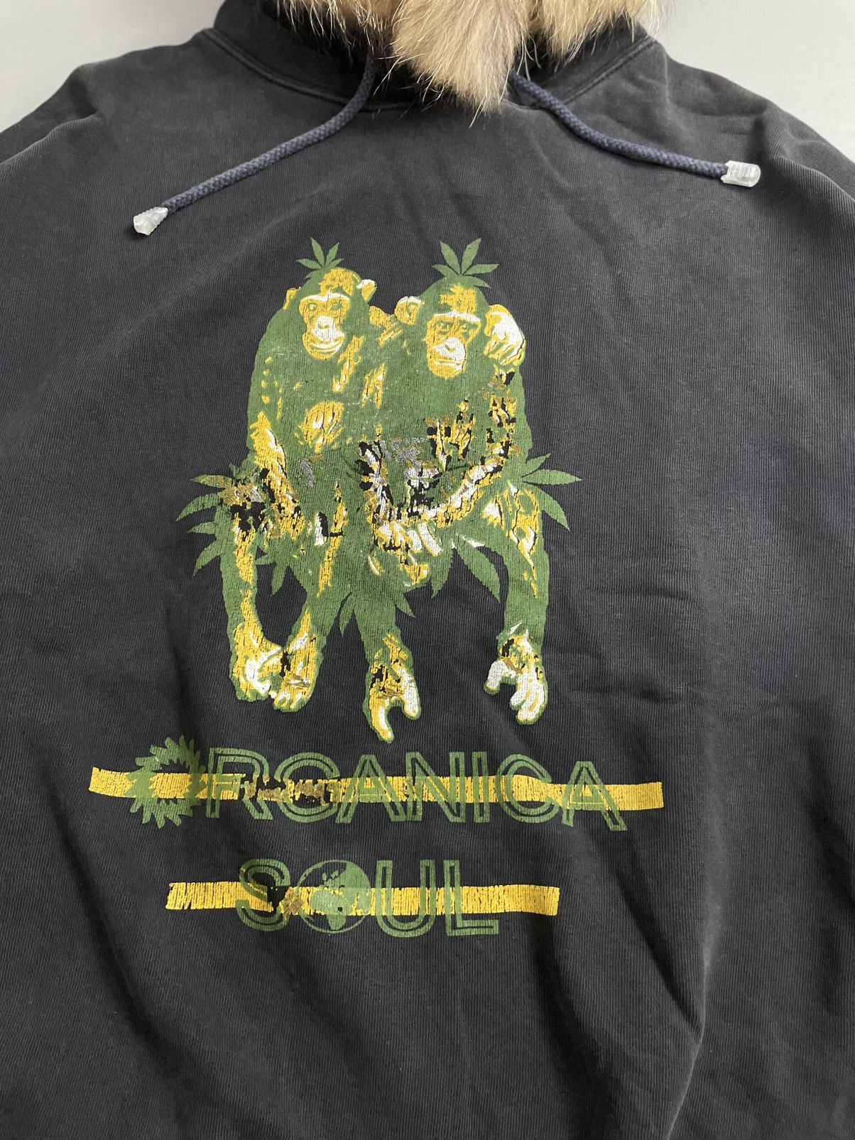 Japanese Brand Organica soul Fur Hoodie Size US L / EU 52-54 / 3 - 4 Thumbnail