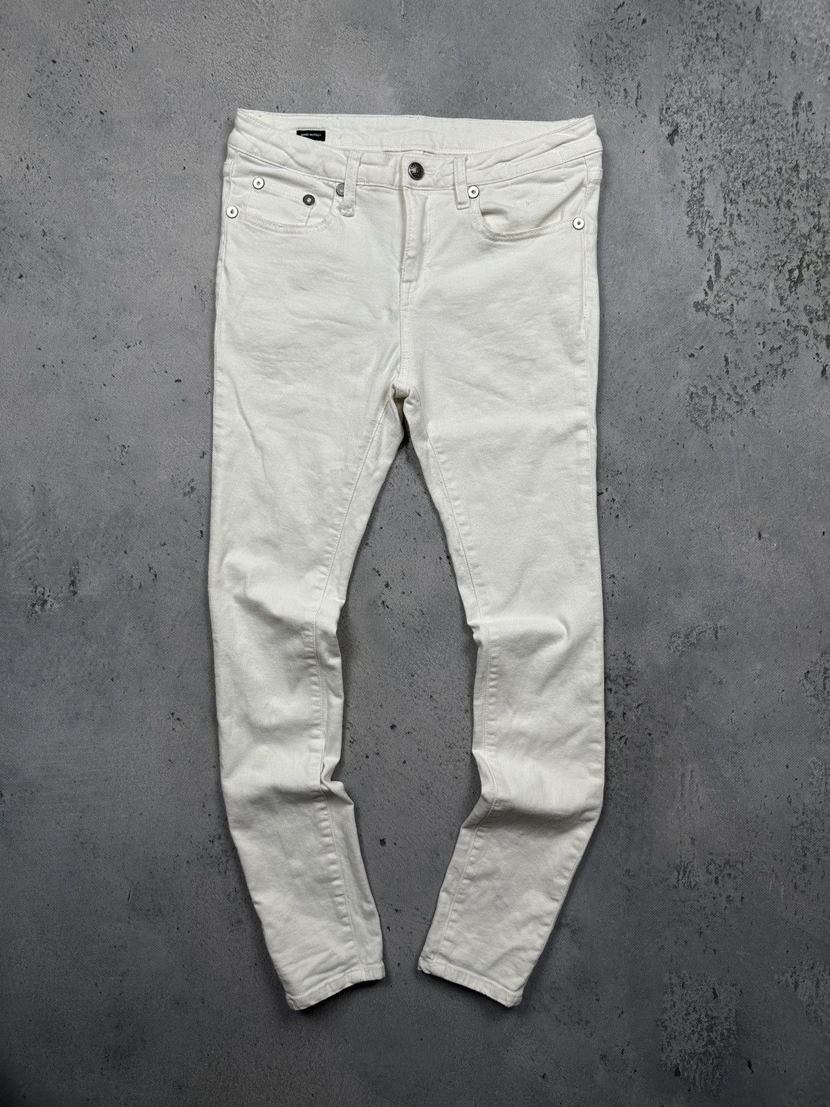 R13 R13 Alison Crop Jeans White Riot Size 28 Made in Italy Lux Size 28" / US 6 / IT 42 - 1 Thumbnail