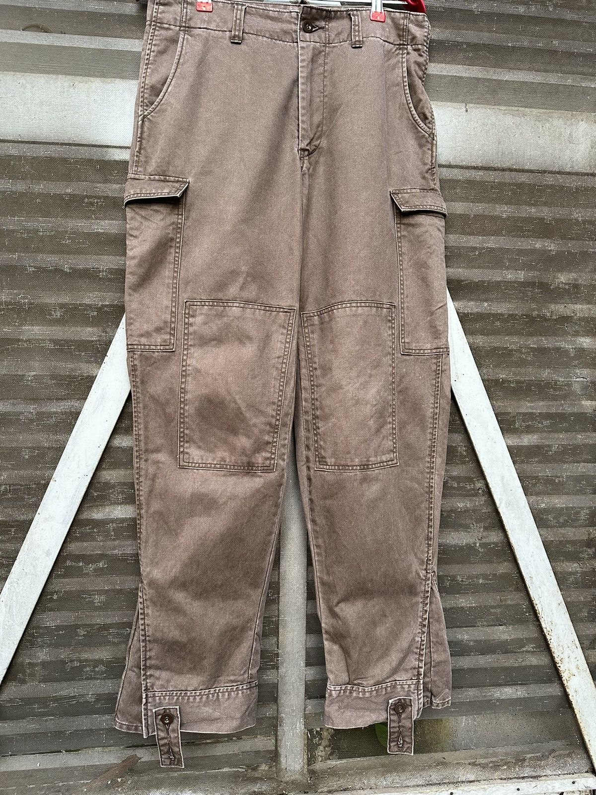 Vintage 👹Vintage John Bull Brown Cargo Pants Size US 30 / EU 46 - 9 Thumbnail