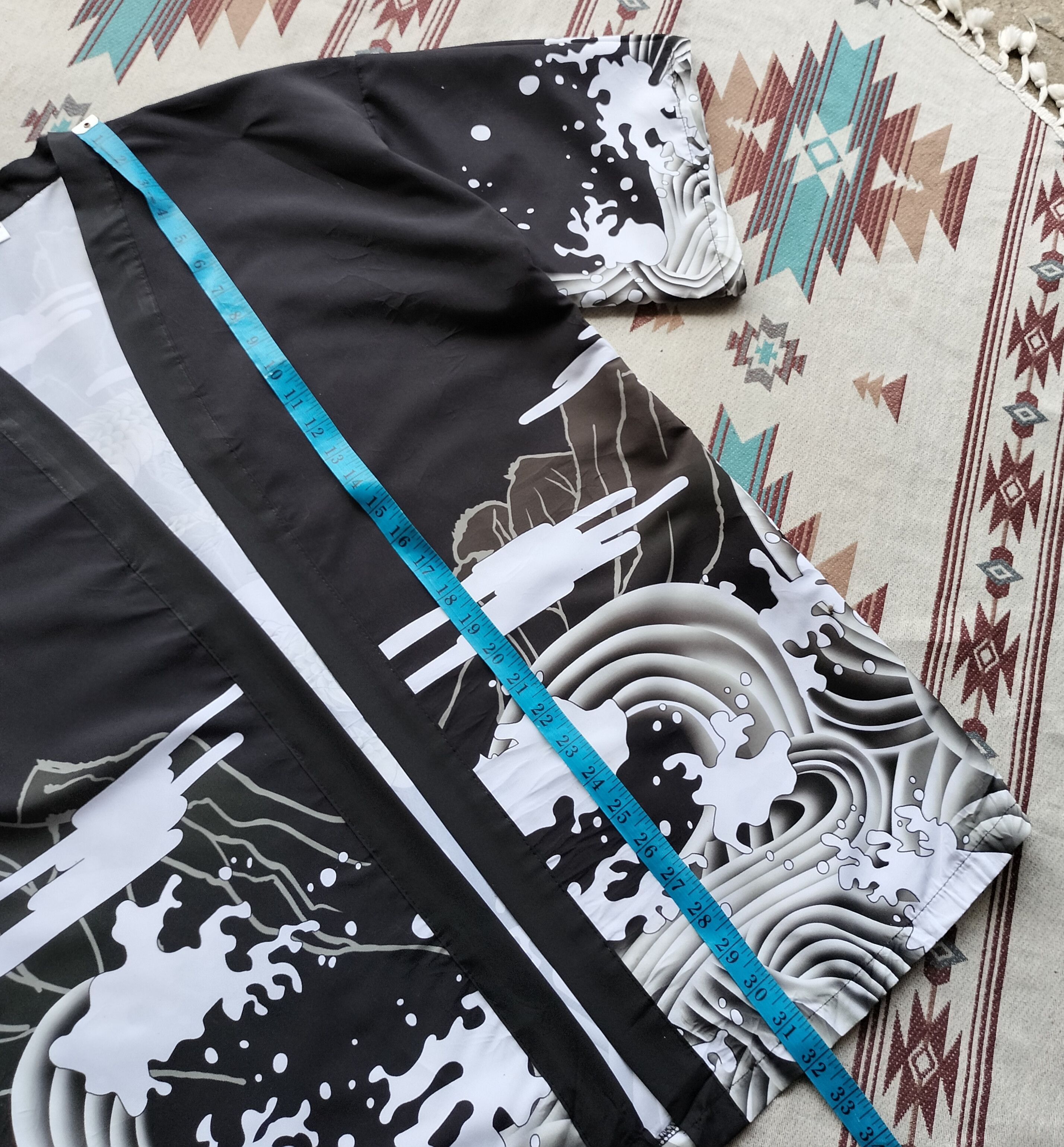 Sugar Cane japan kimono sukajan Anhelon dragon wave printed kimono Size US M / EU 48-50 / 2 - 8 Thumbnail