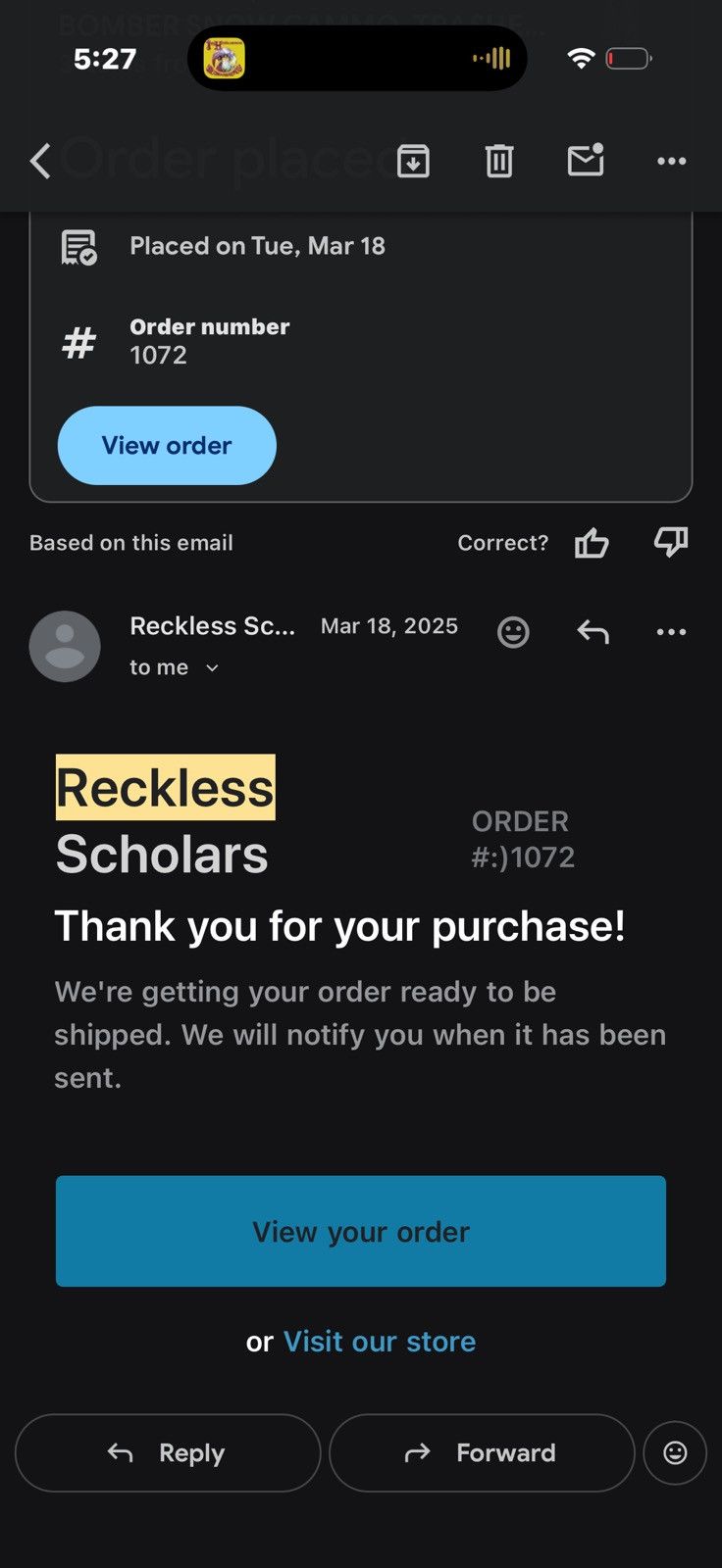 Reckless Scholars SS25 - Thrashed Denim Backpack Size ONE SIZE - 5 Thumbnail