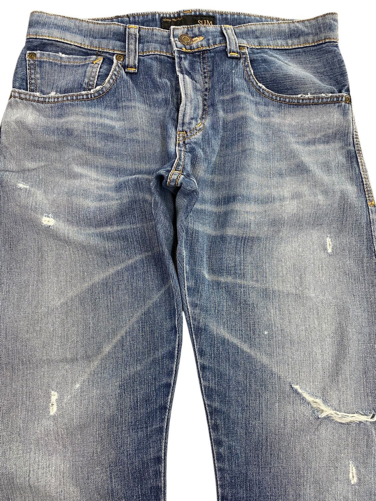 Edwin Edwin 503 Ripped Style Slim Fit Jeans Size US 31 - 2 Thumbnail
