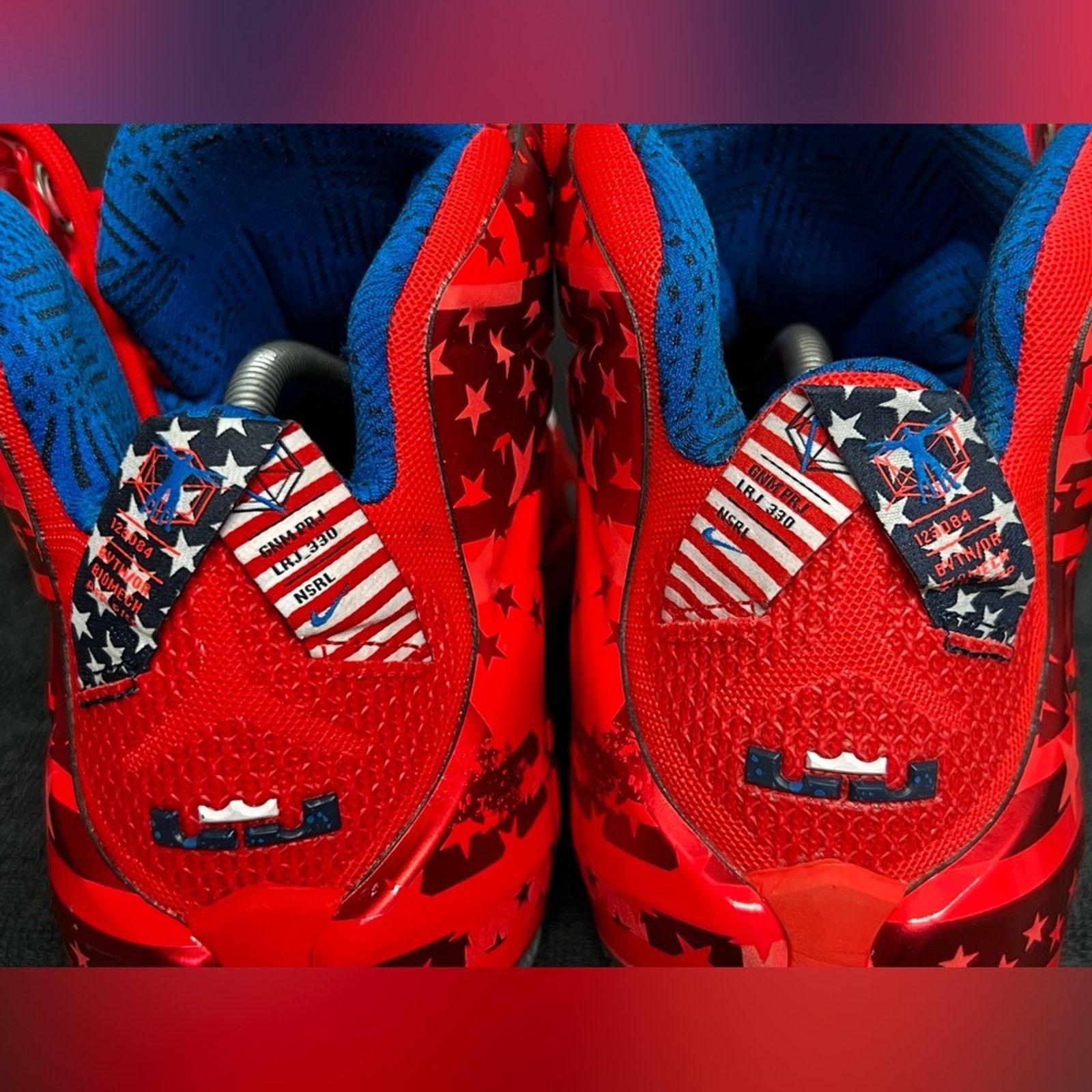 Nike Nike Lebron XII 12 Independence Day Men's 11 Shoes WORN 1X Size US 11 / EU 44 - 7 Thumbnail
