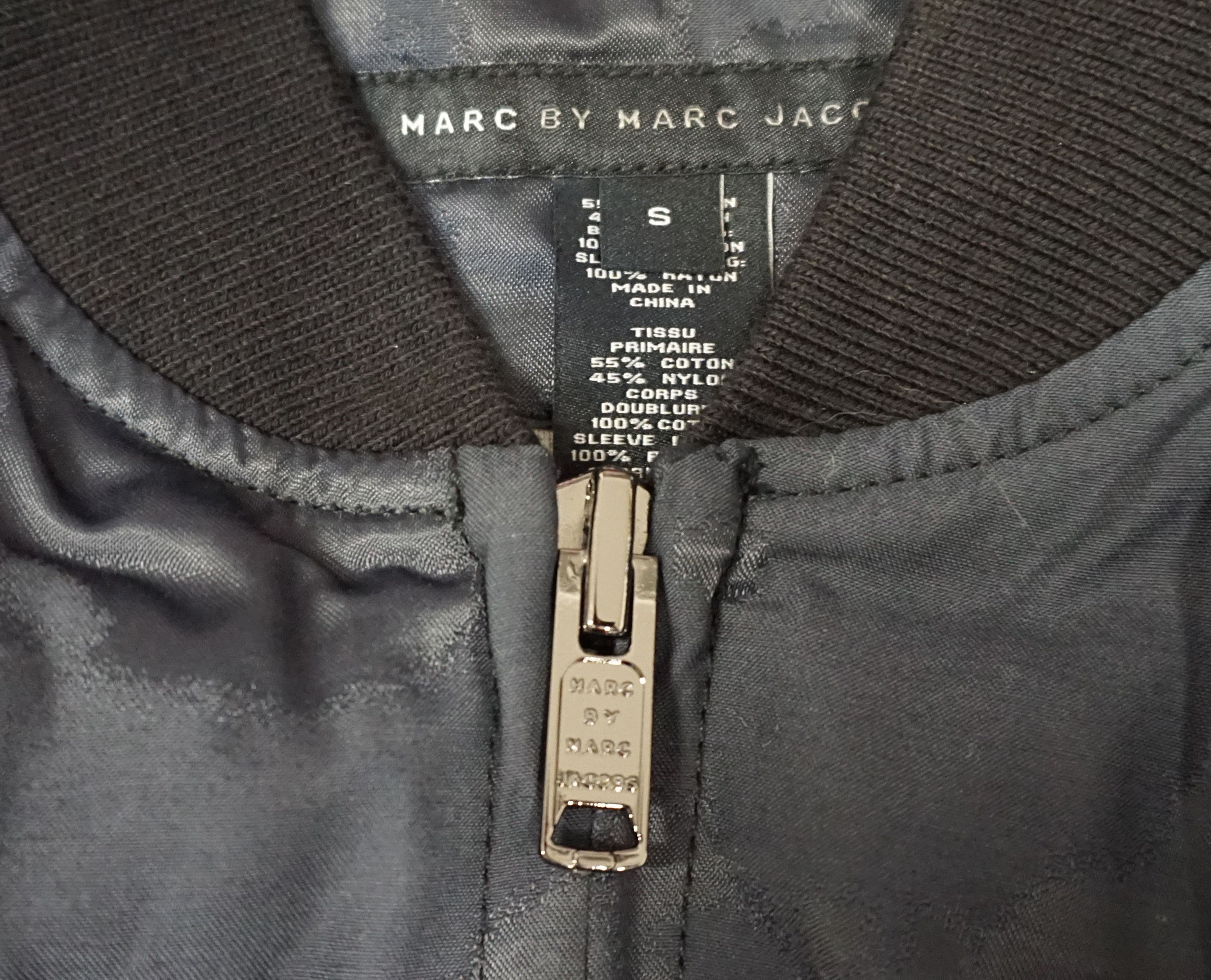 Marc Jacobs 00's Marc by Marc Jacobs Navy Camouflage Bomber Jacket Size US S / EU 44-46 / 1 - 2 Thumbnail