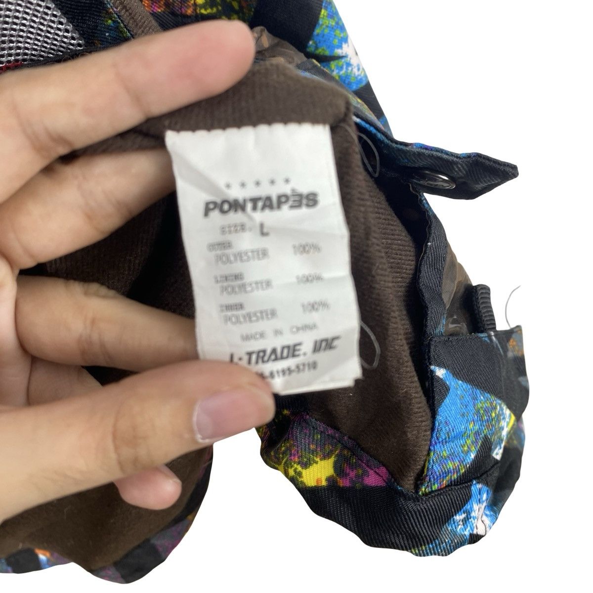 Vintage Vintage PONTAPES SNOWBOARD SKI Jacket Geometric Pattern Size US L / EU 52-54 / 3 - 11 Thumbnail