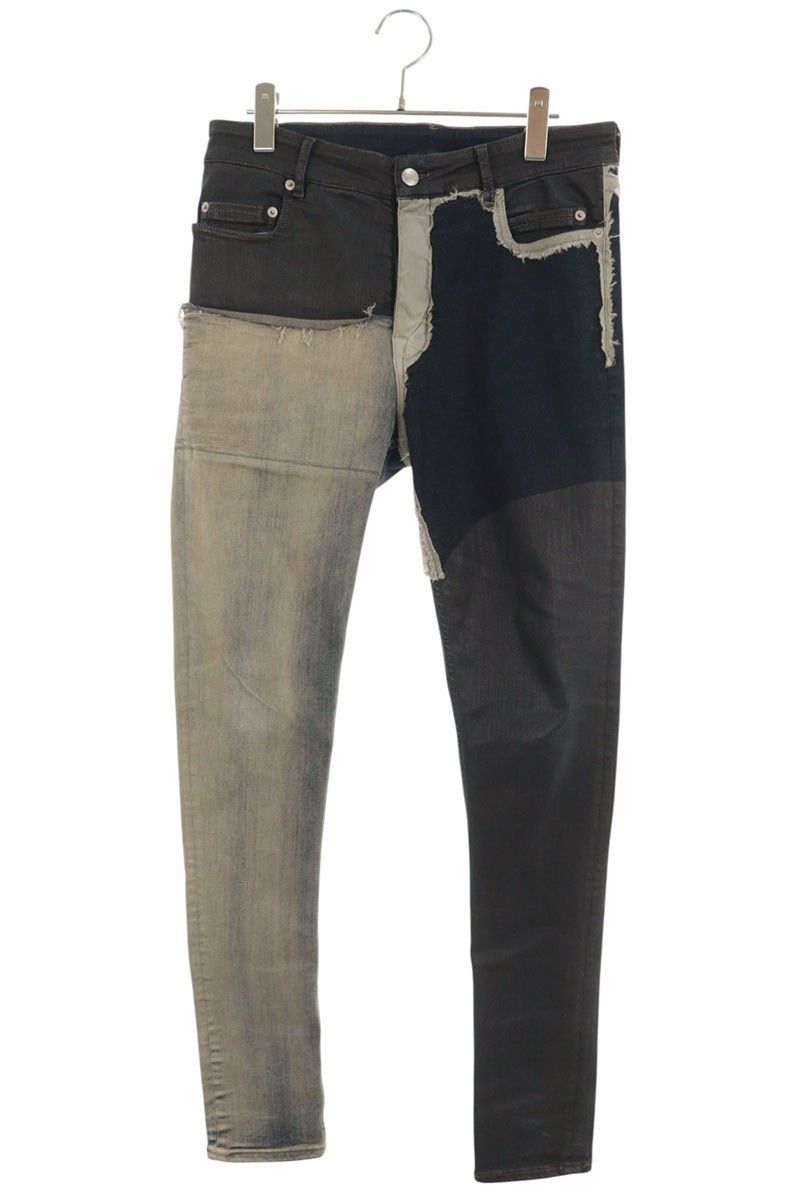 Rick Owens SS19 Babel Tyrone Wax Patchwork Jeans | Grailed