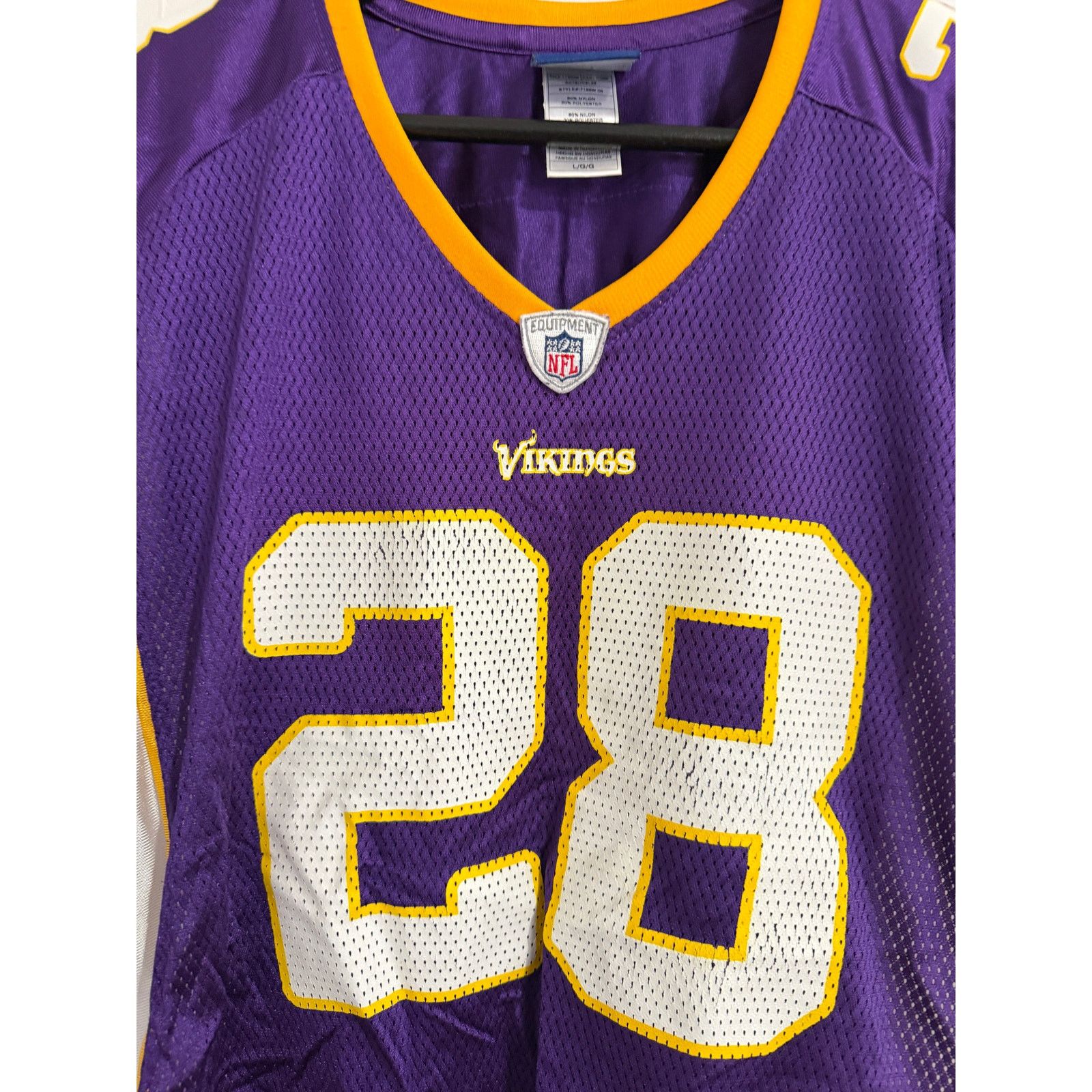Reebok Adrian Peterson Minnesota Vikings Jersey Women's Size Large Size L / US 10 / IT 46 - 4 Thumbnail