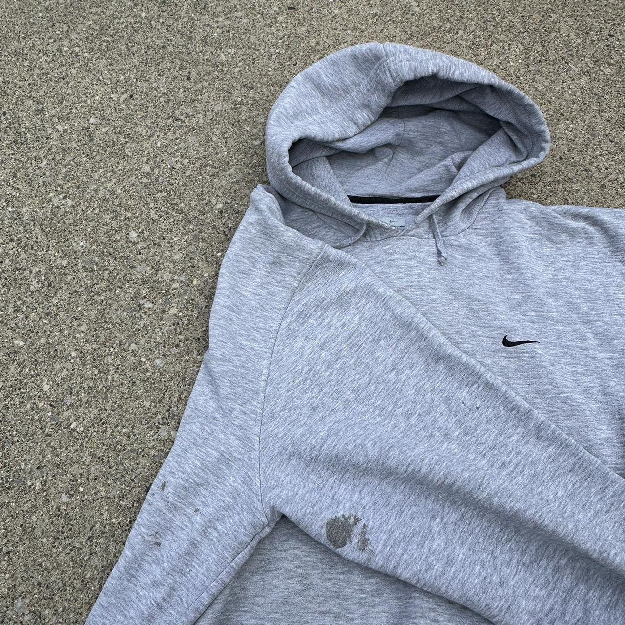 Nike Y2K Nike grey hoodie Size US XL / EU 56 / 4 - 4 Thumbnail