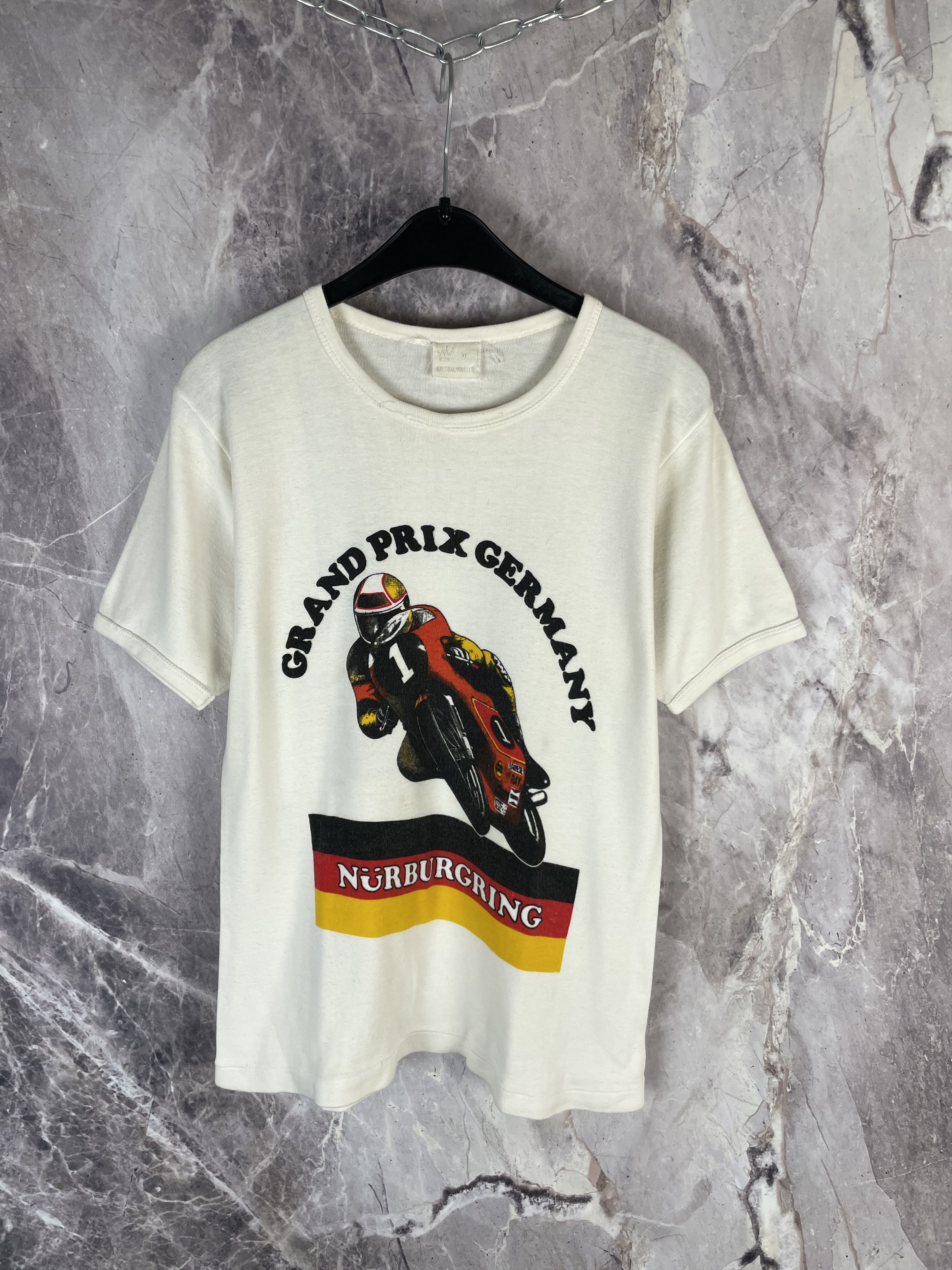 Vintage Vintage FIM Germany Grand prix Moto Tee Size M / US 6-8 / IT 42-44 - 2 Thumbnail