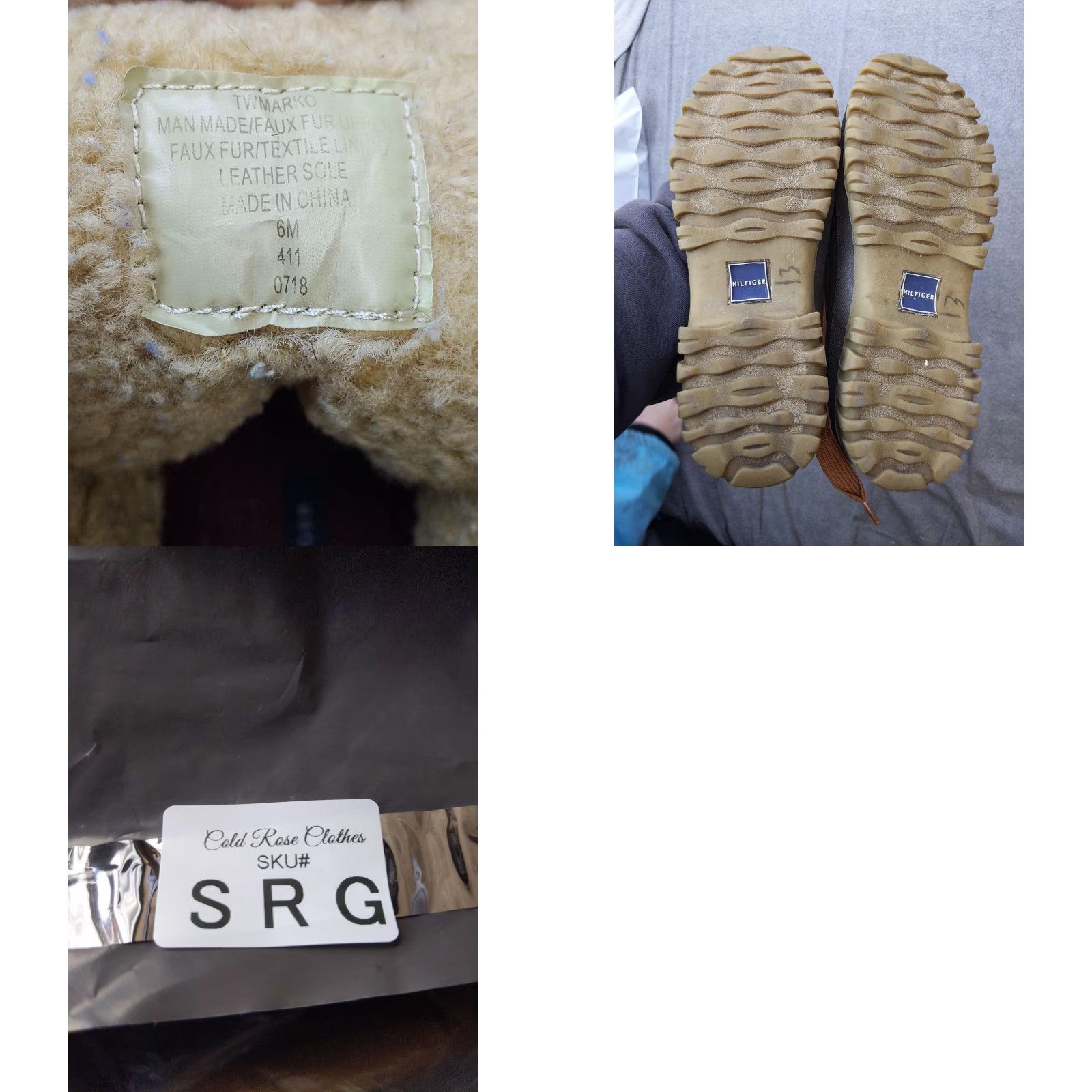 Tommy Hilfiger Tommy Hilfiger Snow Boots Womens Size 6 Brown Faux Fur Lace Up Ankle Winter Boots Size US 6 / IT 36 - 8 Thumbnail