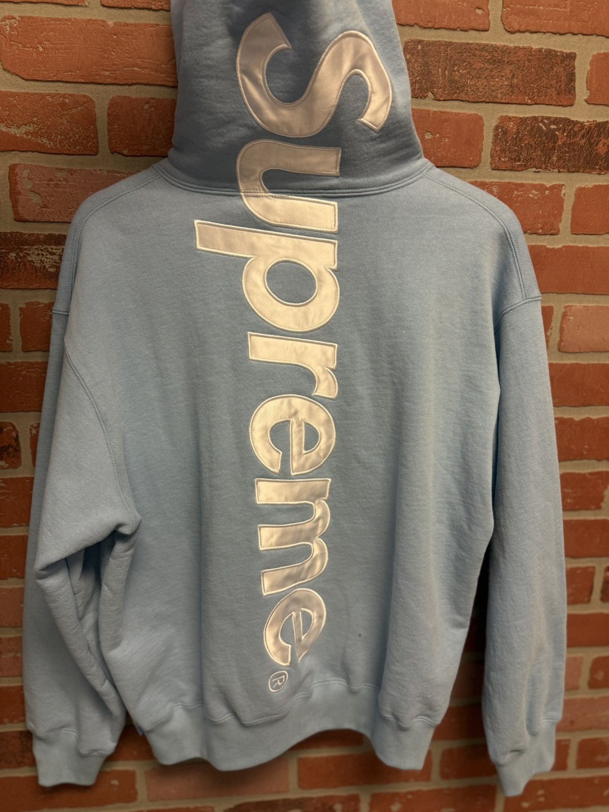 Supreme Supreme Back Logo Baby Blue Hoodie 2024 Size S Size US S / EU 44-46 / 1 - 2 Thumbnail