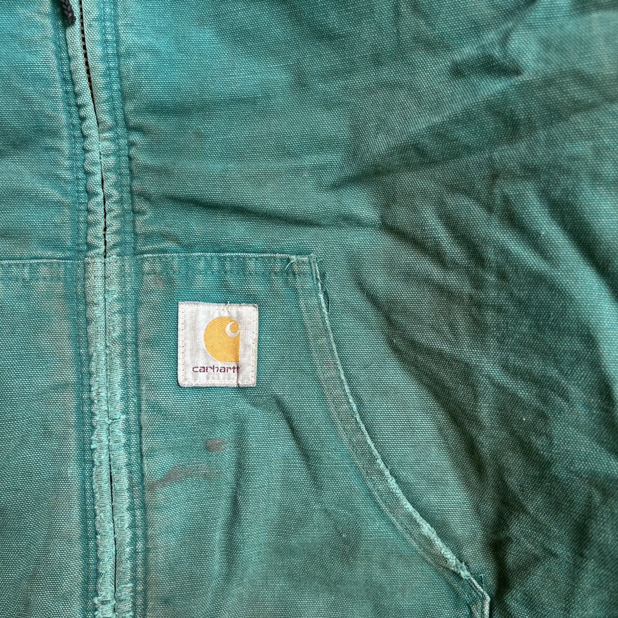 Carhartt × Vintage Crazy Vintage Carhartt Active Jacket Teal Green Size US XXL / EU 58 / 5 - 4 Thumbnail