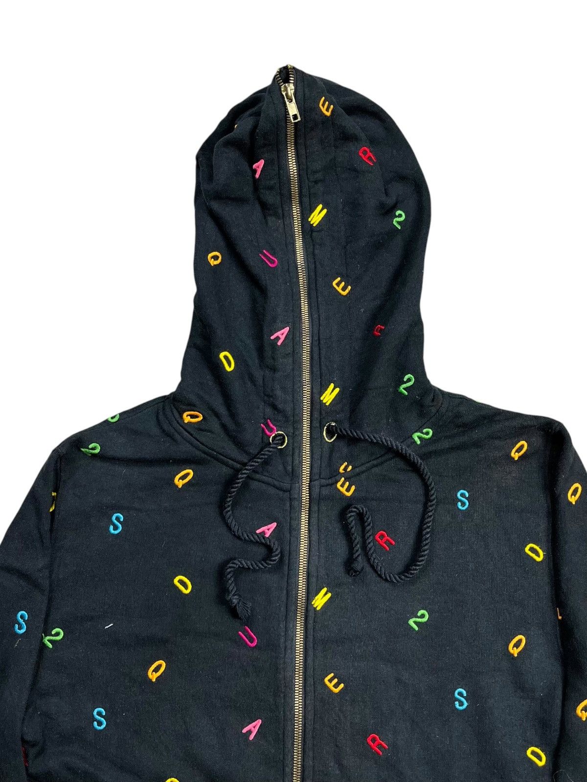 20471120 2000s M25SQUARED - GIMP Alphabet Zip Hoodie Size US M / EU 48-50 / 2 - 5 Thumbnail