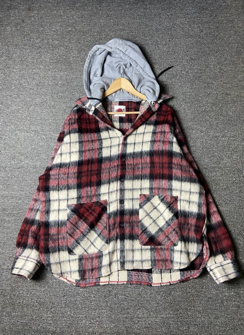 Japanese Brand FR(13)NDS Japanese Brand Plaid Fleece Jacket (179) Size US XL / EU 56 / 4 - 1 Thumbnail