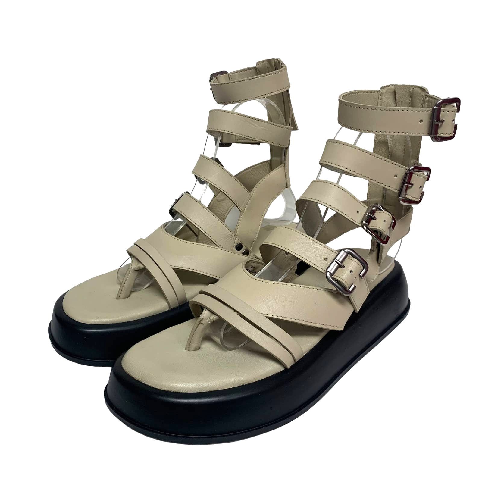 Free People Free People Womens Size 6 Jojo Tan Leather Gladiator Sandals Size US 6 / IT 36 - 1 Thumbnail