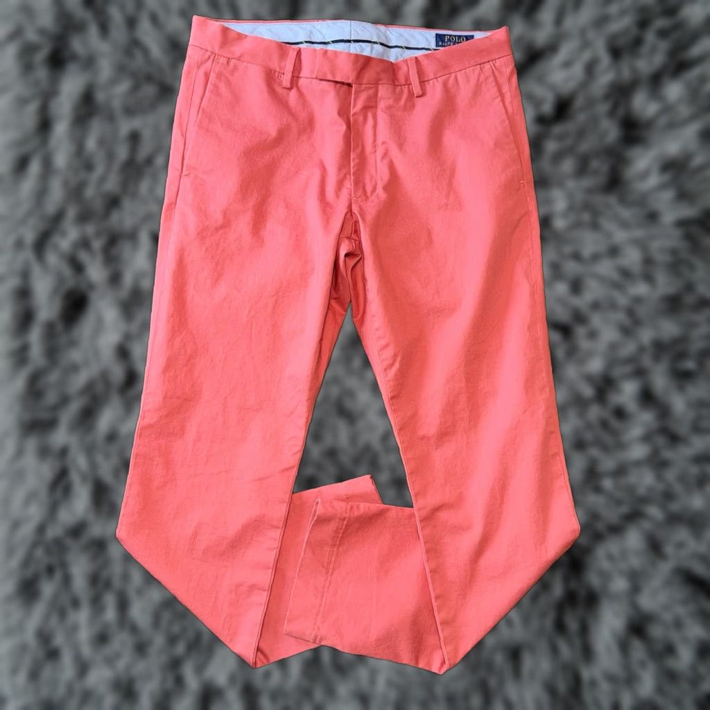 Polo Ralph Lauren Polo Ralph Lauren Pink Slim Fit Stretch Chino Pants Men’s 32x32 New Size US XS / EU 42 / 0 - 1 Thumbnail